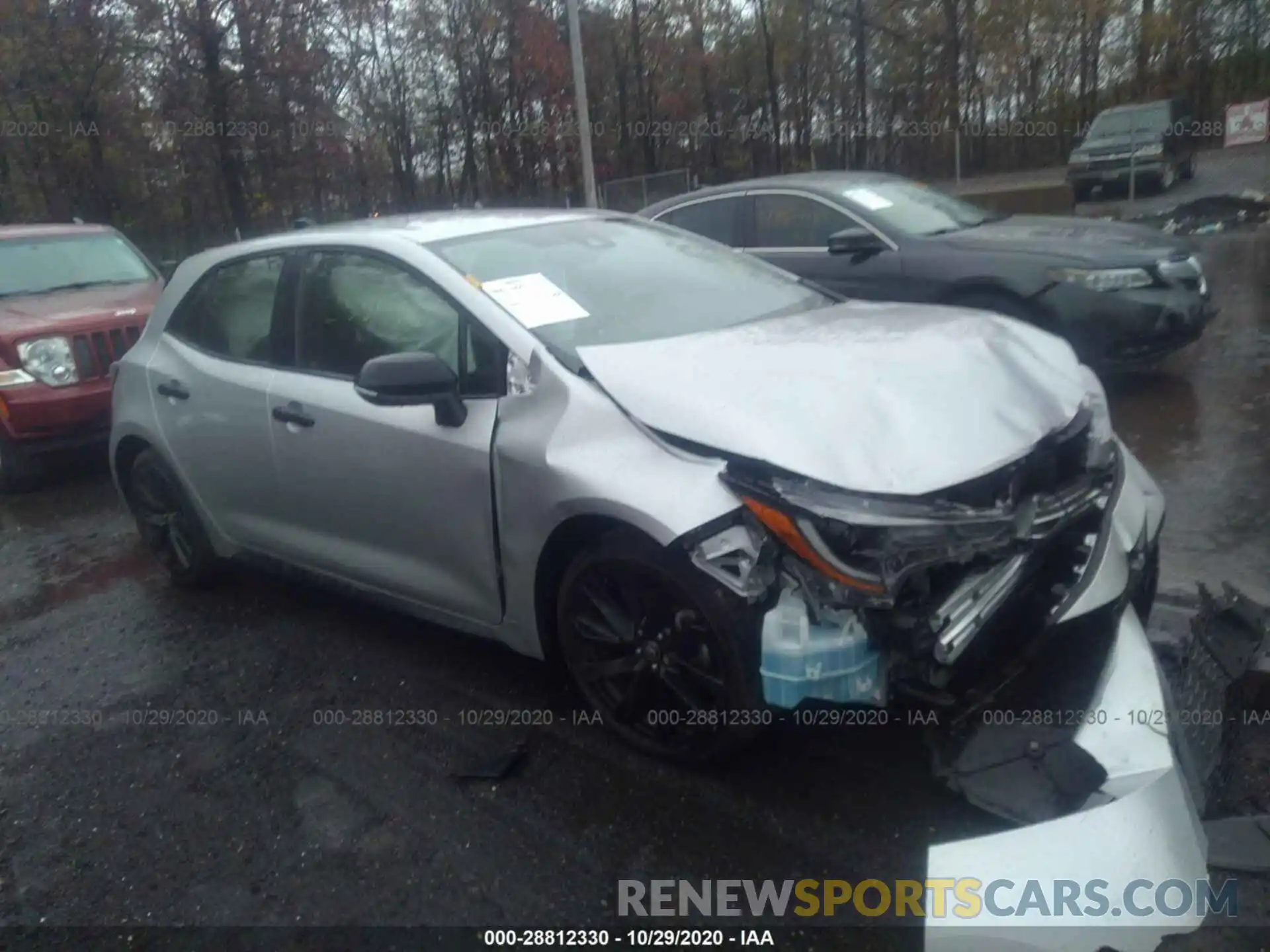 1 Photograph of a damaged car JTND4RBE1L3088624 TOYOTA COROLLA HATCHBACK 2020