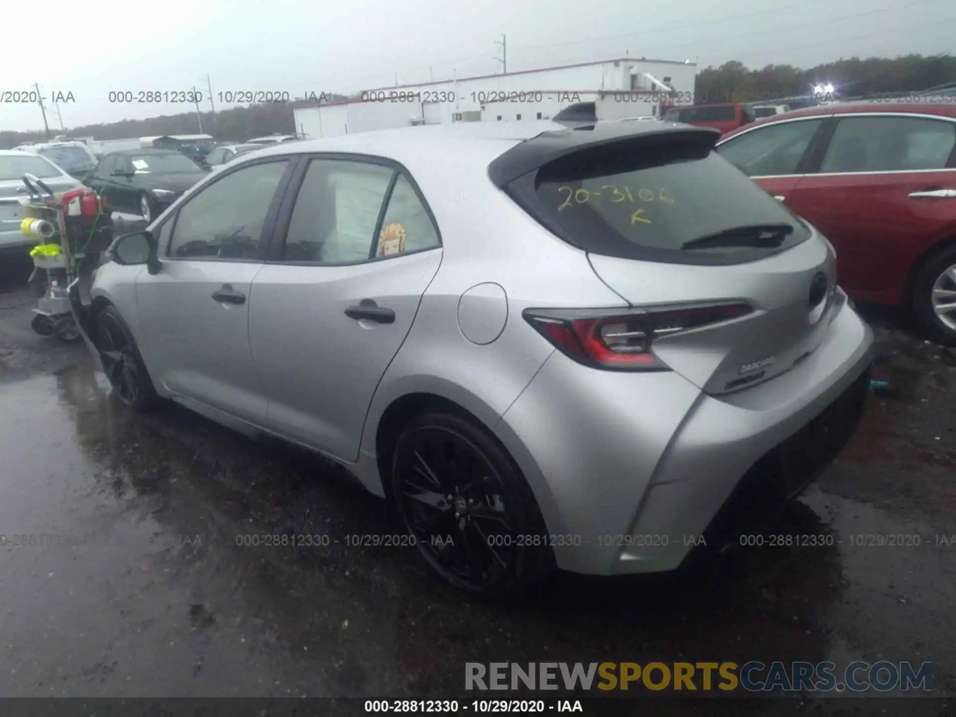 3 Photograph of a damaged car JTND4RBE1L3088624 TOYOTA COROLLA HATCHBACK 2020