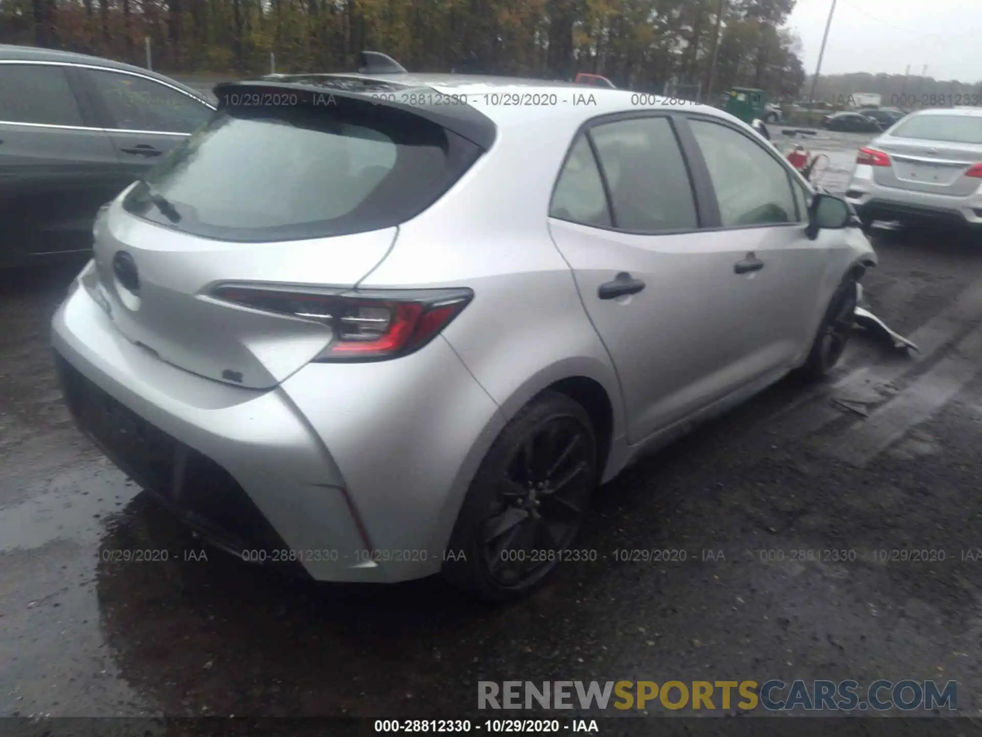 4 Photograph of a damaged car JTND4RBE1L3088624 TOYOTA COROLLA HATCHBACK 2020