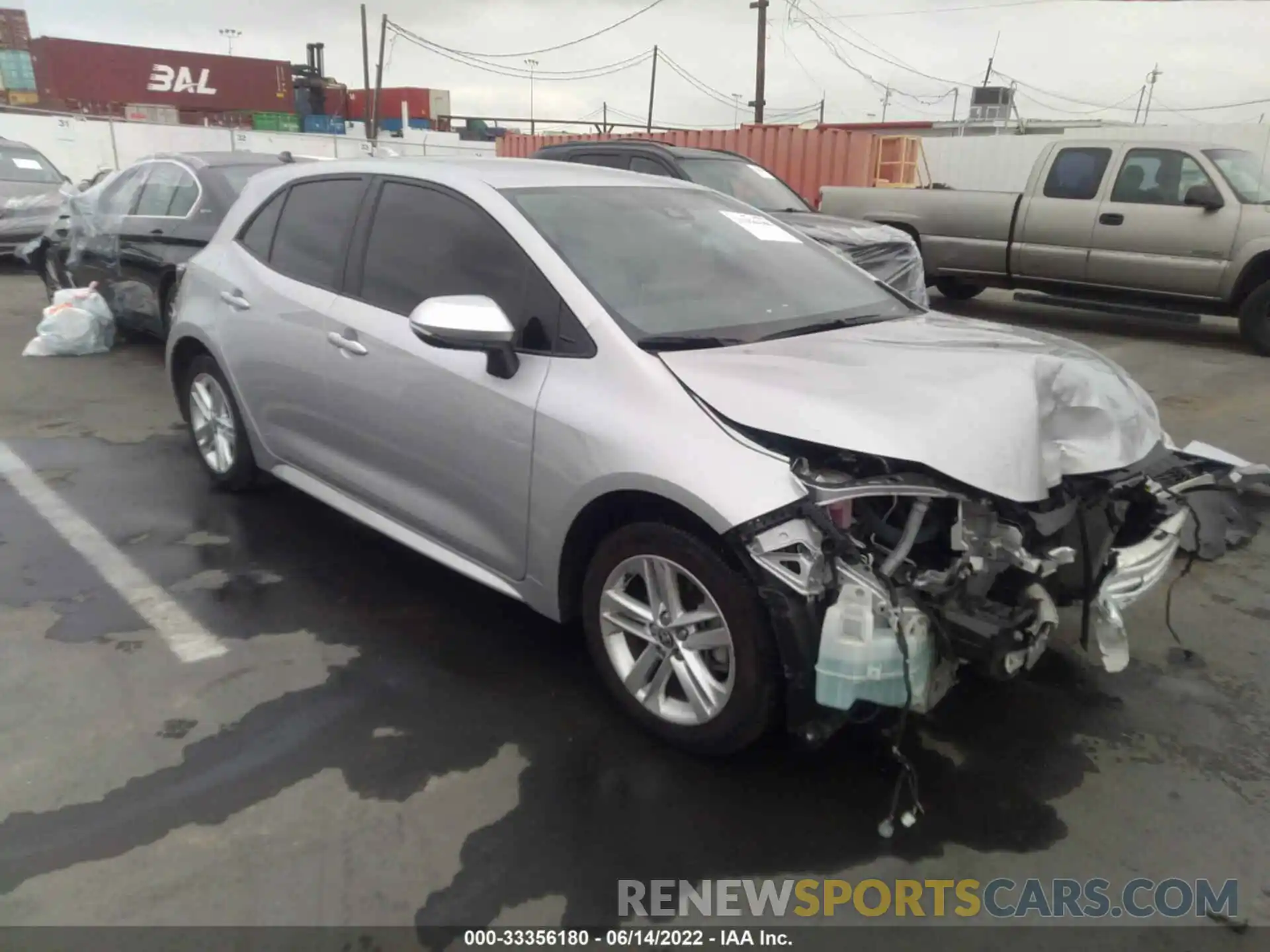 1 Photograph of a damaged car JTND4RBE1L3092608 TOYOTA COROLLA HATCHBACK 2020