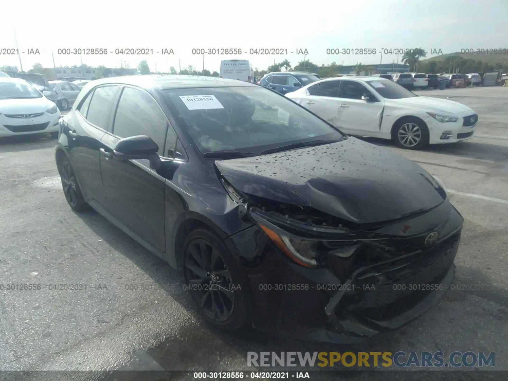 1 Photograph of a damaged car JTND4RBE1L3099073 TOYOTA COROLLA HATCHBACK 2020