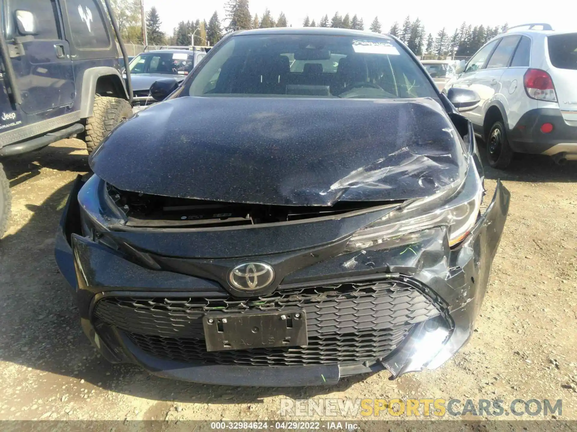 6 Photograph of a damaged car JTND4RBE1L3103977 TOYOTA COROLLA HATCHBACK 2020