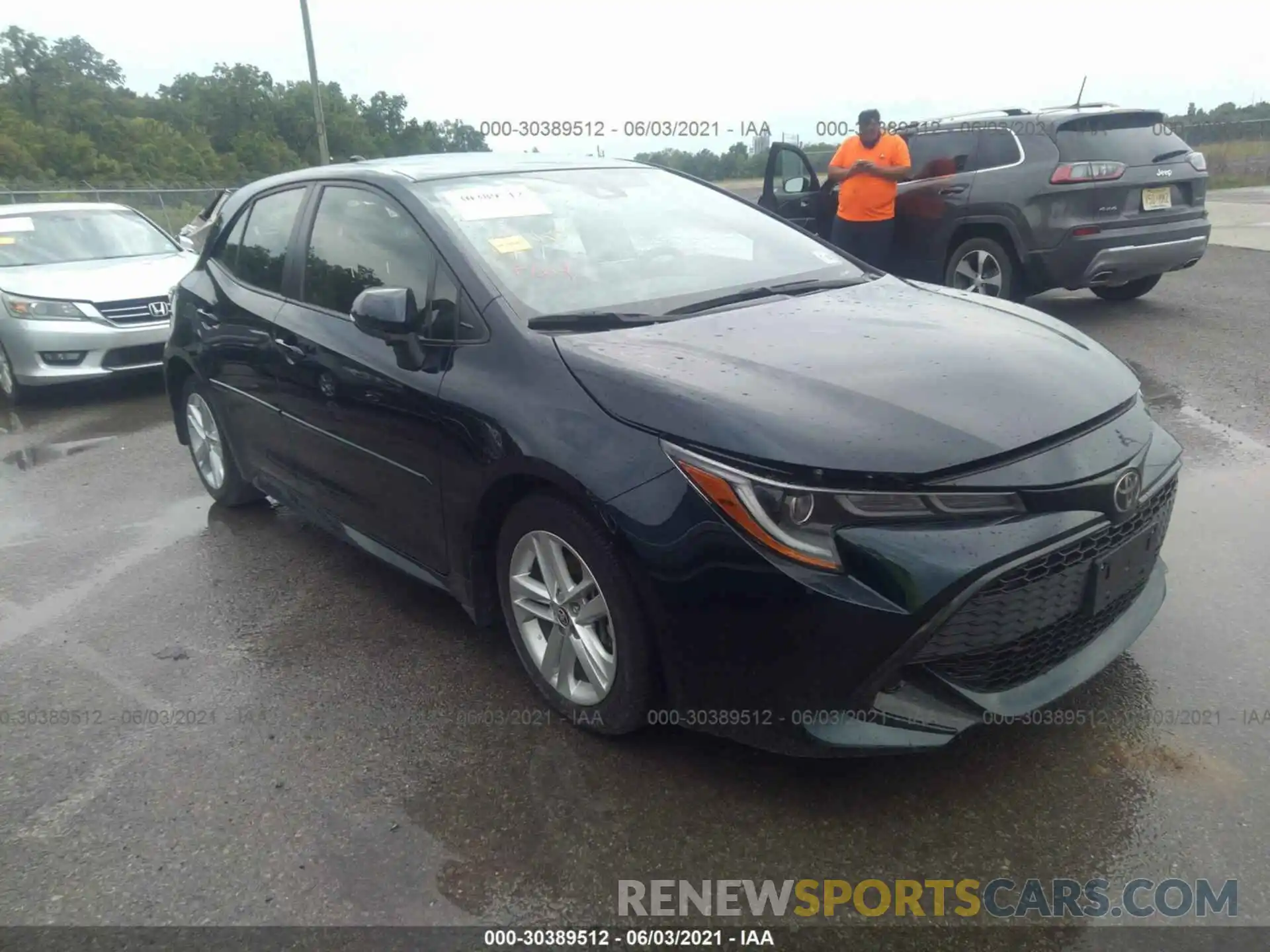 1 Photograph of a damaged car JTND4RBE2L3075185 TOYOTA COROLLA HATCHBACK 2020