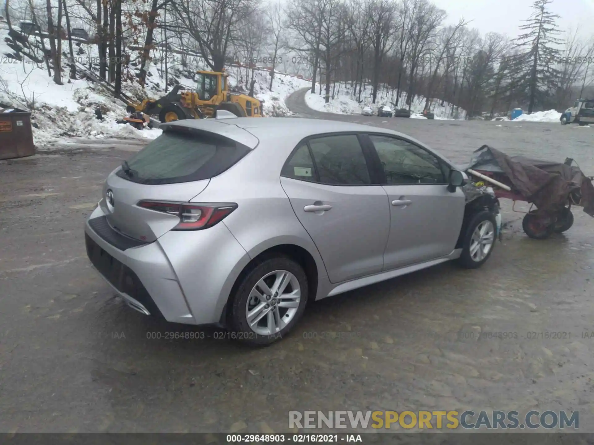 4 Photograph of a damaged car JTND4RBE2L3077163 TOYOTA COROLLA HATCHBACK 2020