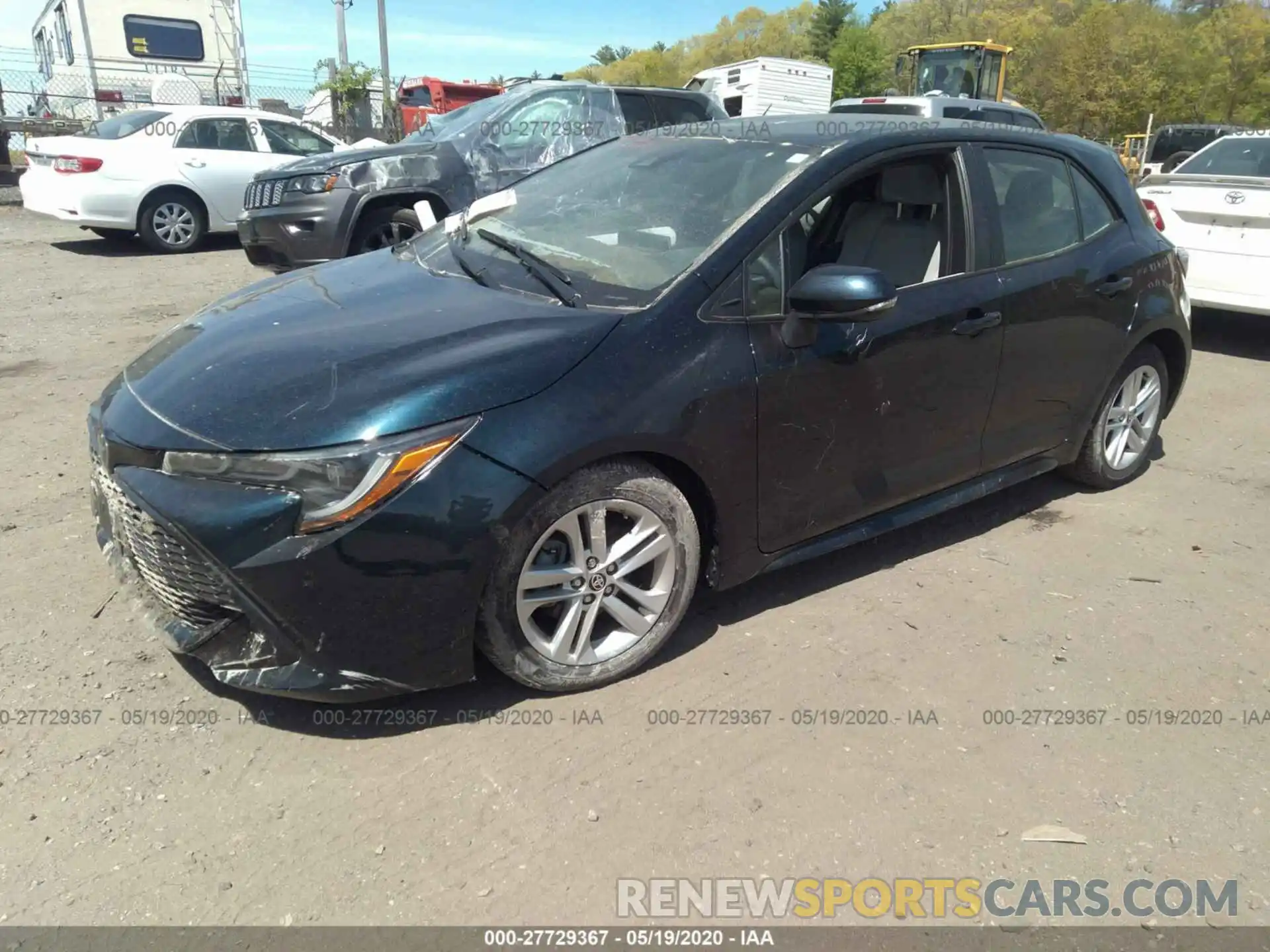 2 Photograph of a damaged car JTND4RBE2L3077339 TOYOTA COROLLA HATCHBACK 2020