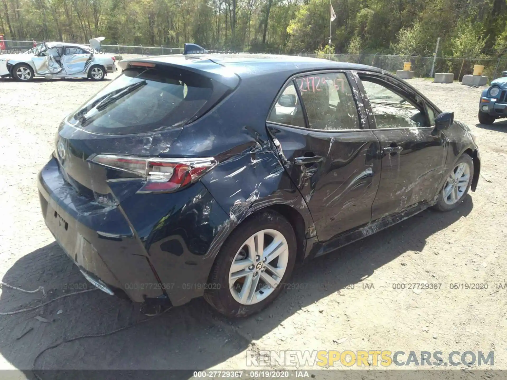 4 Photograph of a damaged car JTND4RBE2L3077339 TOYOTA COROLLA HATCHBACK 2020