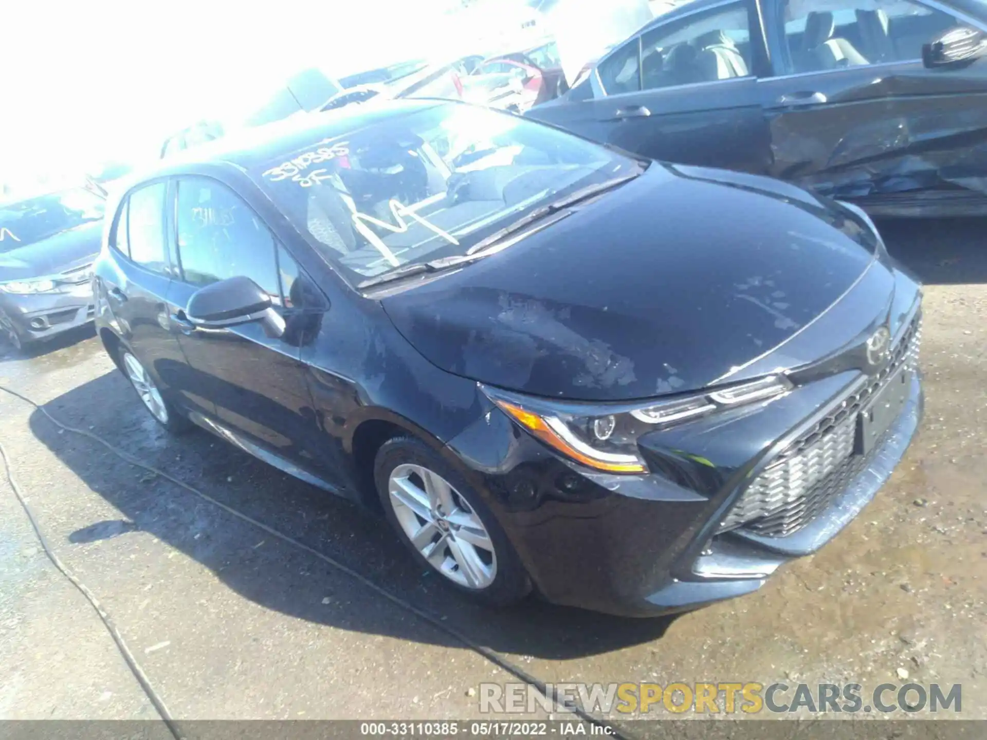 1 Photograph of a damaged car JTND4RBE2L3081438 TOYOTA COROLLA HATCHBACK 2020