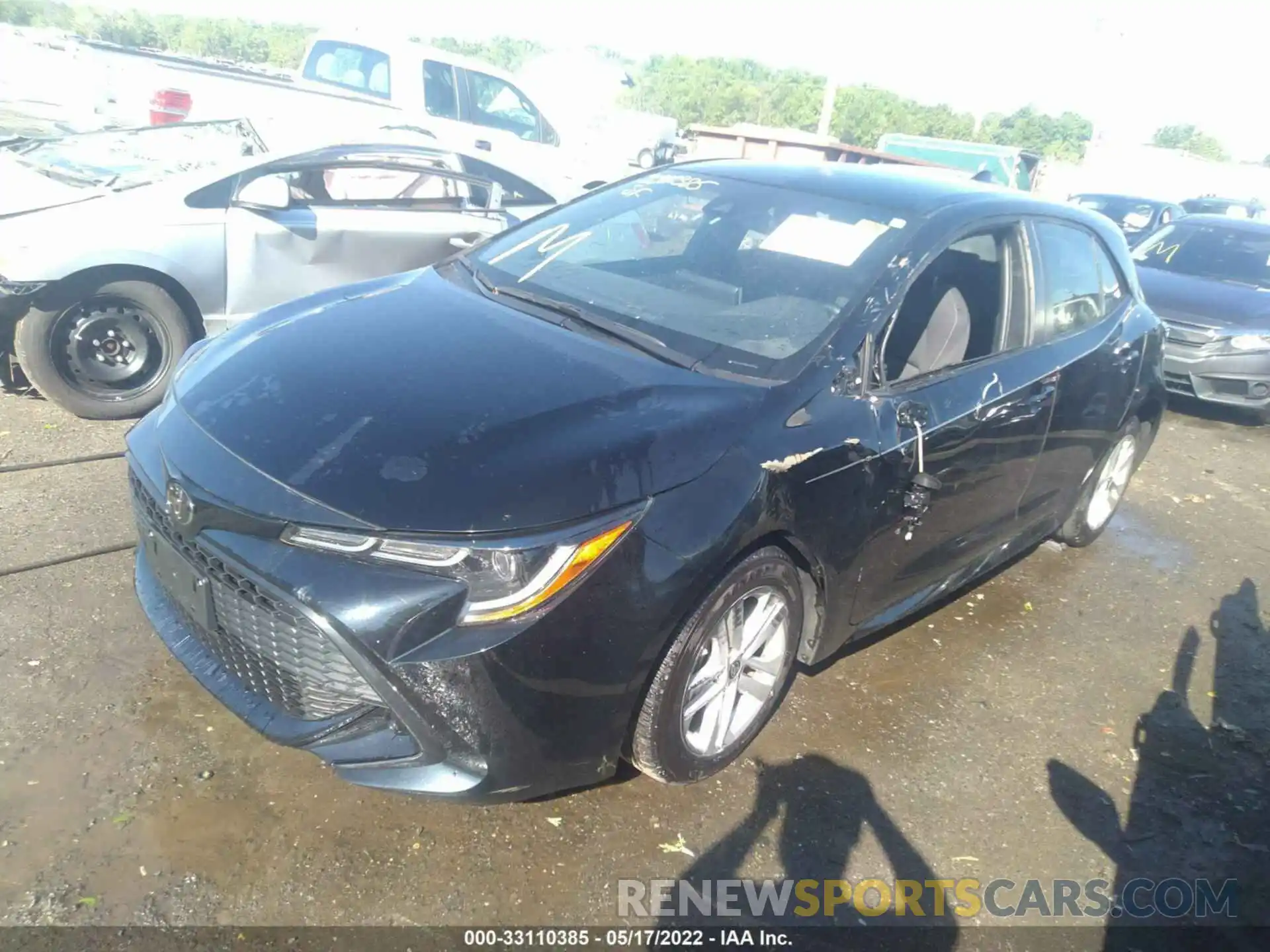 2 Photograph of a damaged car JTND4RBE2L3081438 TOYOTA COROLLA HATCHBACK 2020