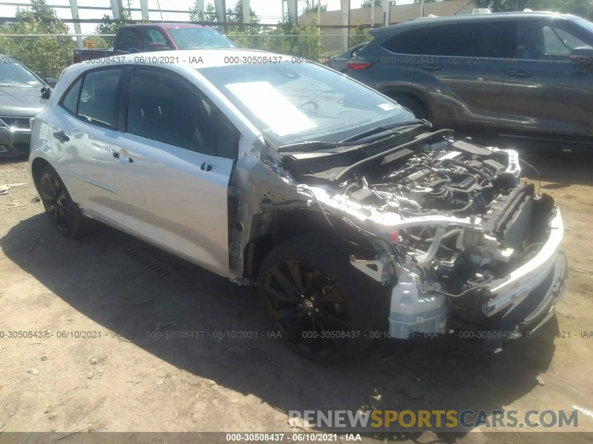 1 Photograph of a damaged car JTND4RBE2L3081553 TOYOTA COROLLA HATCHBACK 2020