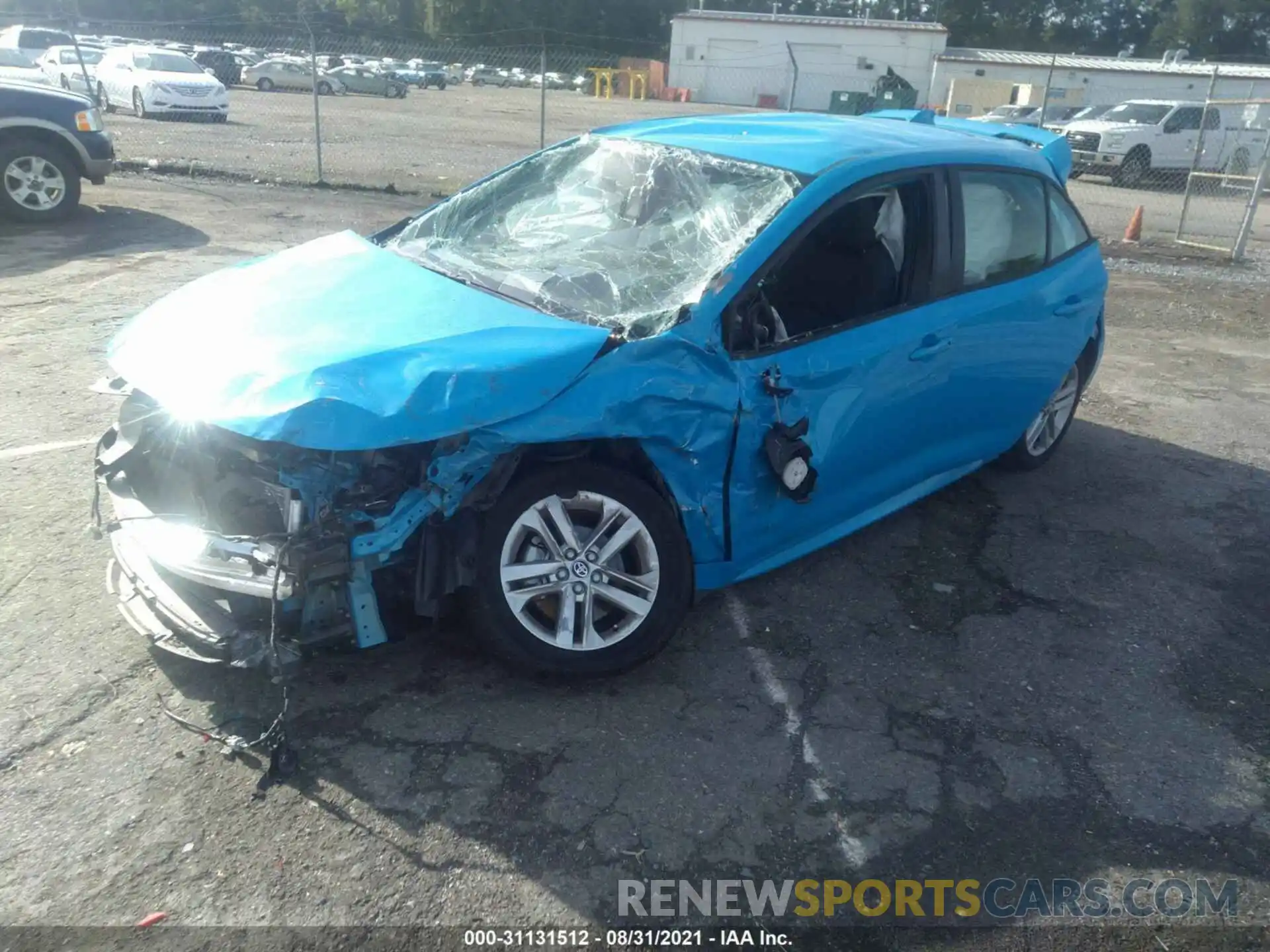 2 Photograph of a damaged car JTND4RBE2L3092200 TOYOTA COROLLA HATCHBACK 2020