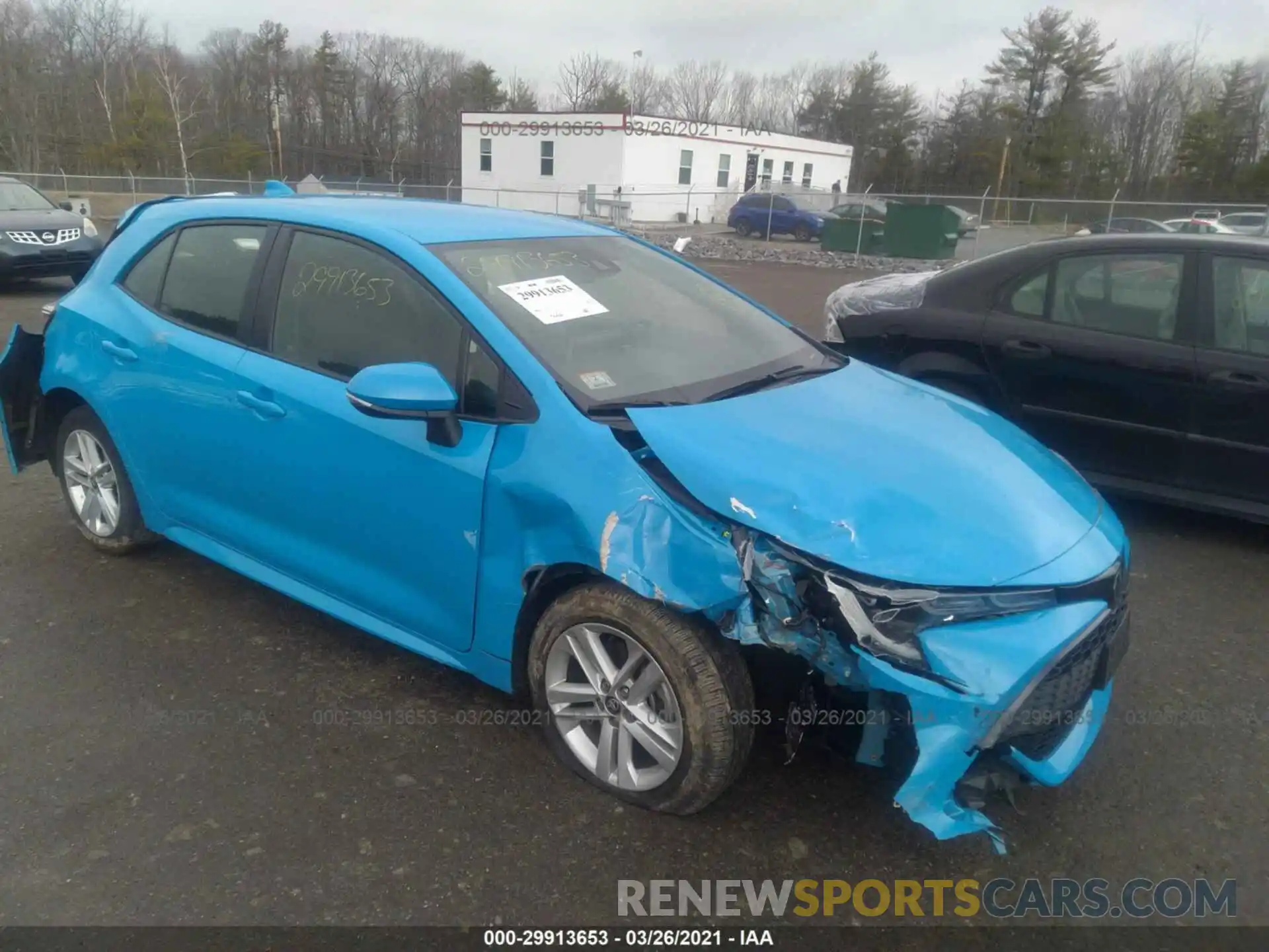 1 Photograph of a damaged car JTND4RBE3L3075518 TOYOTA COROLLA HATCHBACK 2020