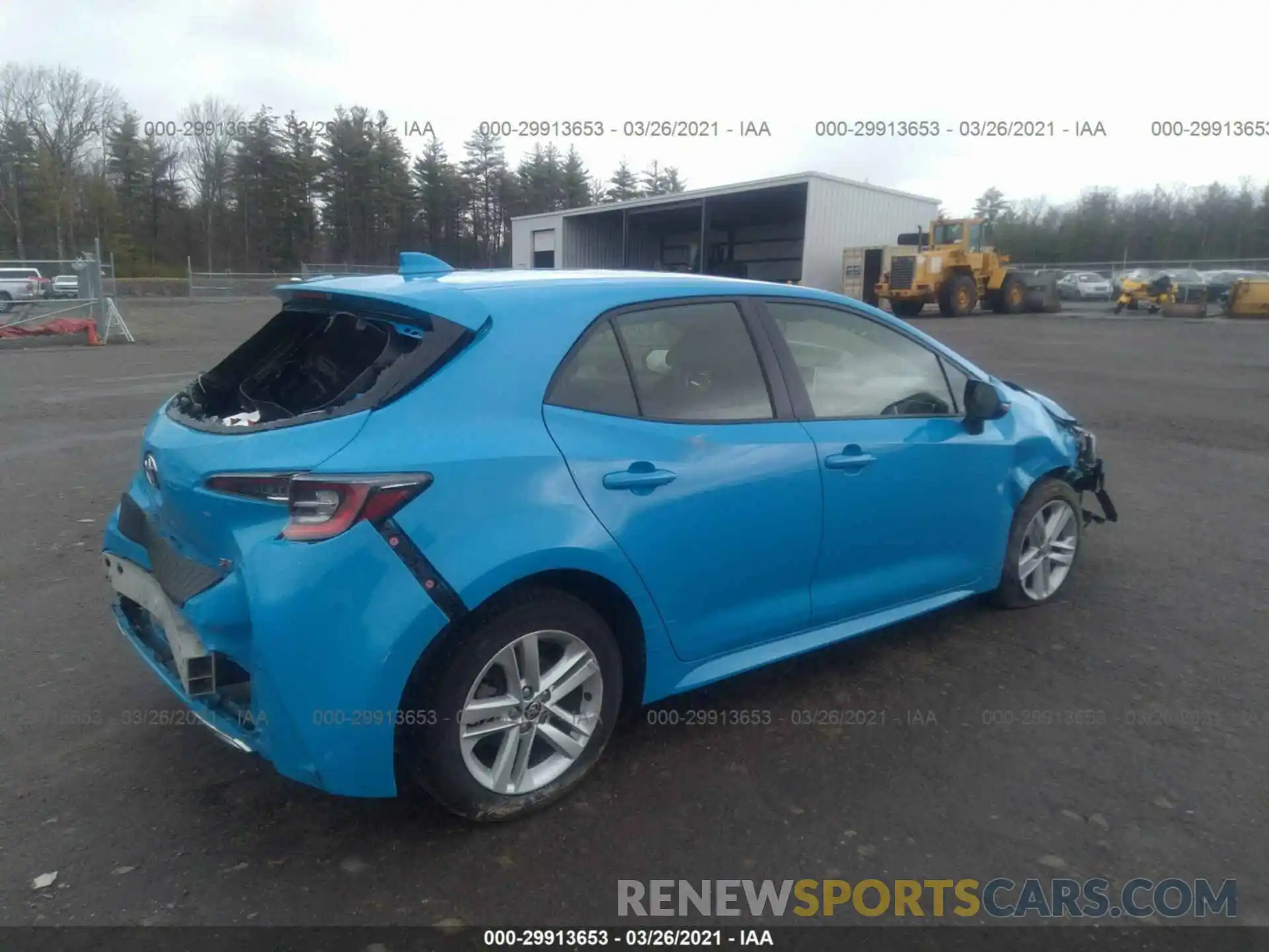 4 Photograph of a damaged car JTND4RBE3L3075518 TOYOTA COROLLA HATCHBACK 2020