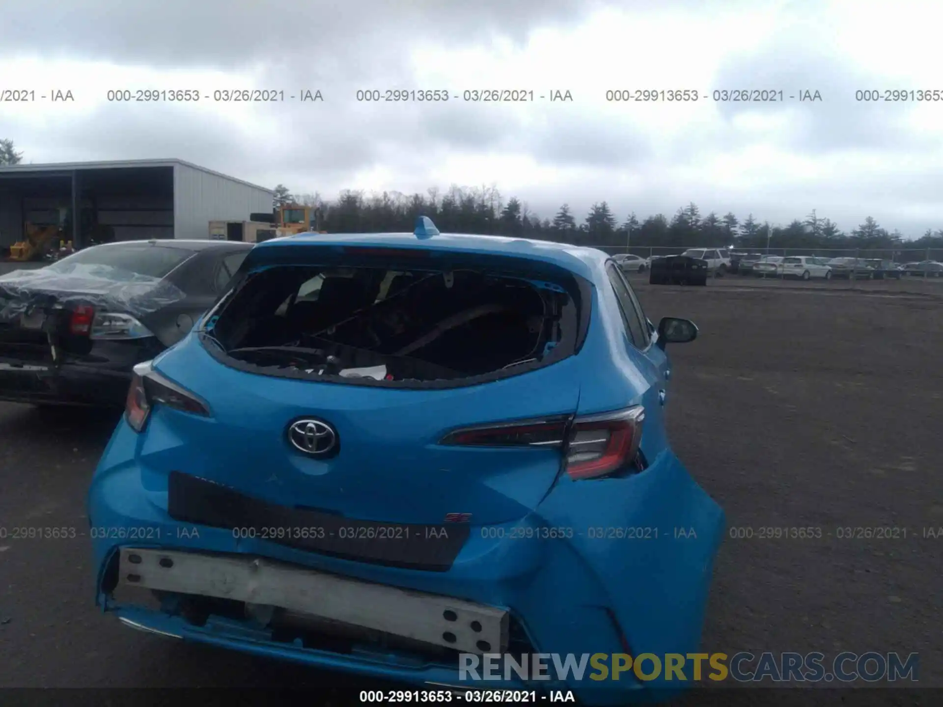 6 Photograph of a damaged car JTND4RBE3L3075518 TOYOTA COROLLA HATCHBACK 2020