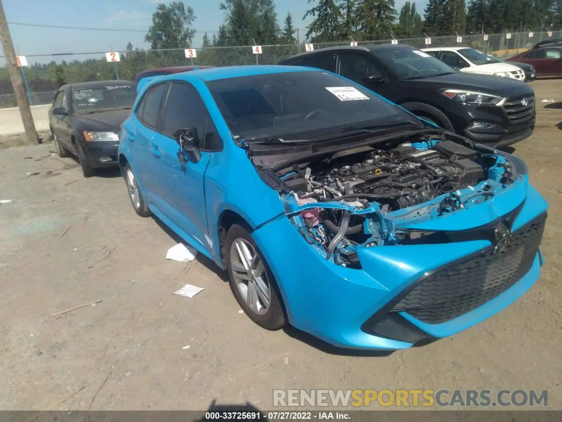 1 Photograph of a damaged car JTND4RBE3L3090228 TOYOTA COROLLA HATCHBACK 2020