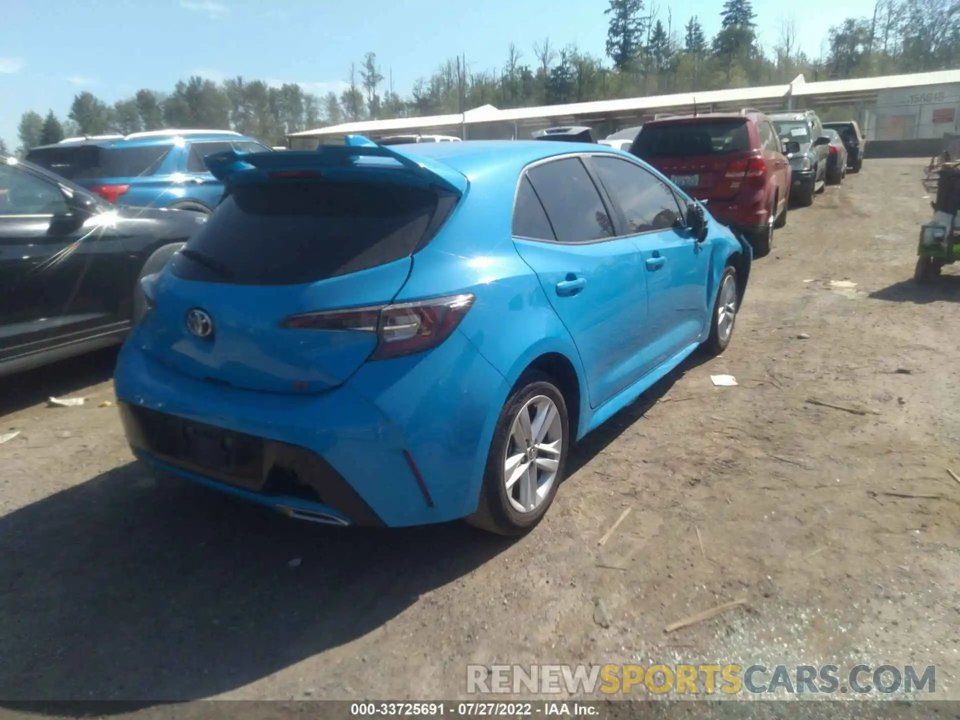 4 Photograph of a damaged car JTND4RBE3L3090228 TOYOTA COROLLA HATCHBACK 2020