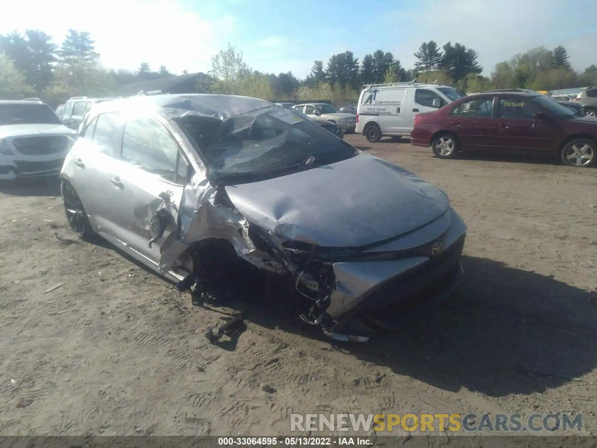 1 Photograph of a damaged car JTND4RBE4L3073664 TOYOTA COROLLA HATCHBACK 2020