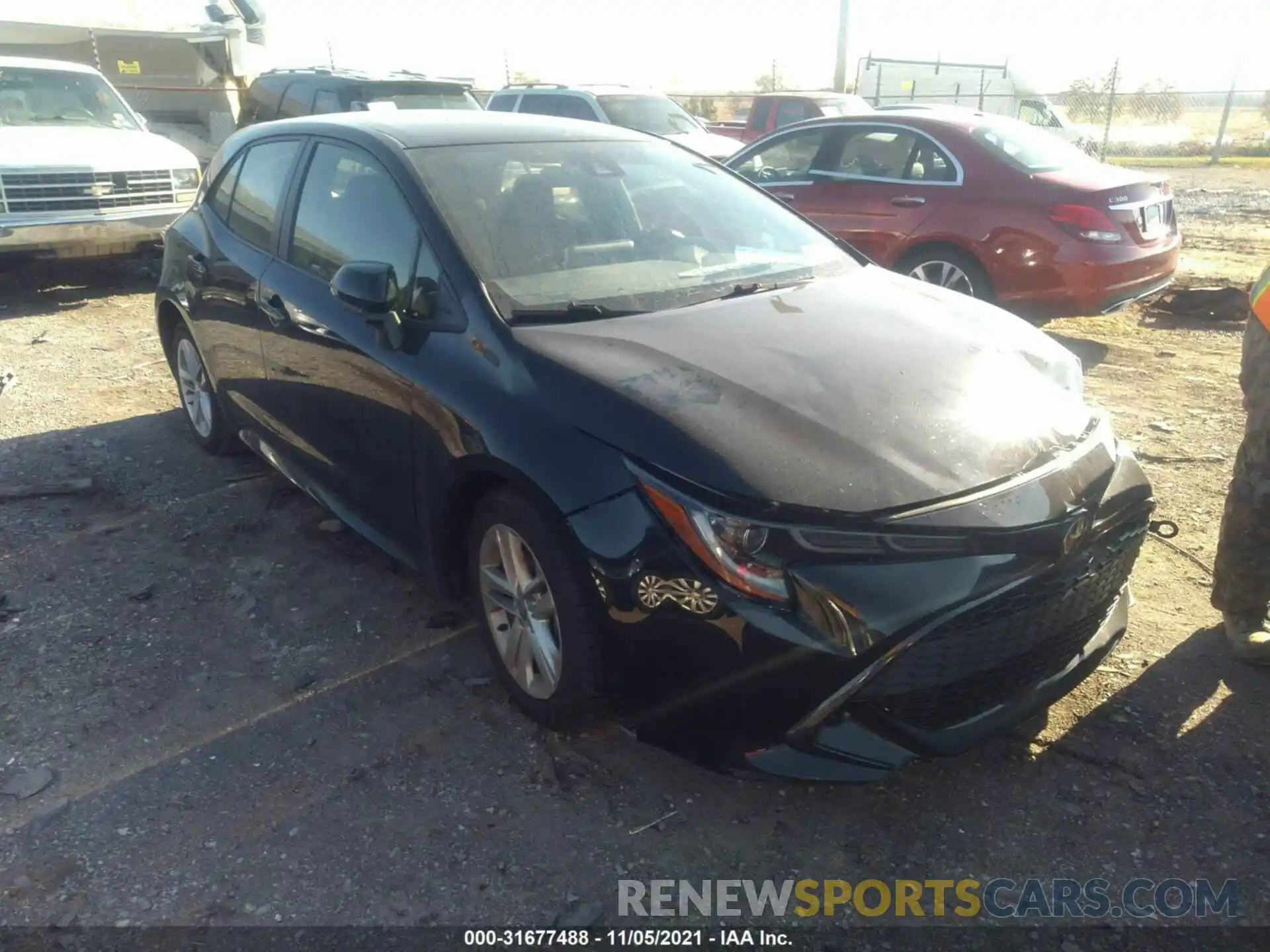 1 Photograph of a damaged car JTND4RBE4L3086835 TOYOTA COROLLA HATCHBACK 2020