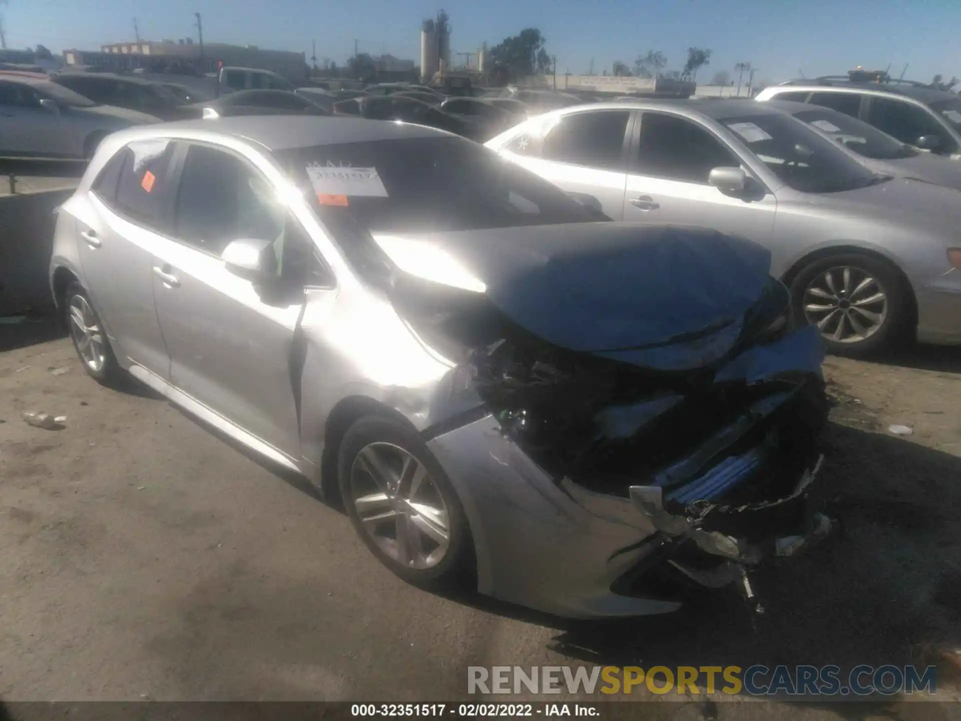 1 Photograph of a damaged car JTND4RBE4L3091047 TOYOTA COROLLA HATCHBACK 2020