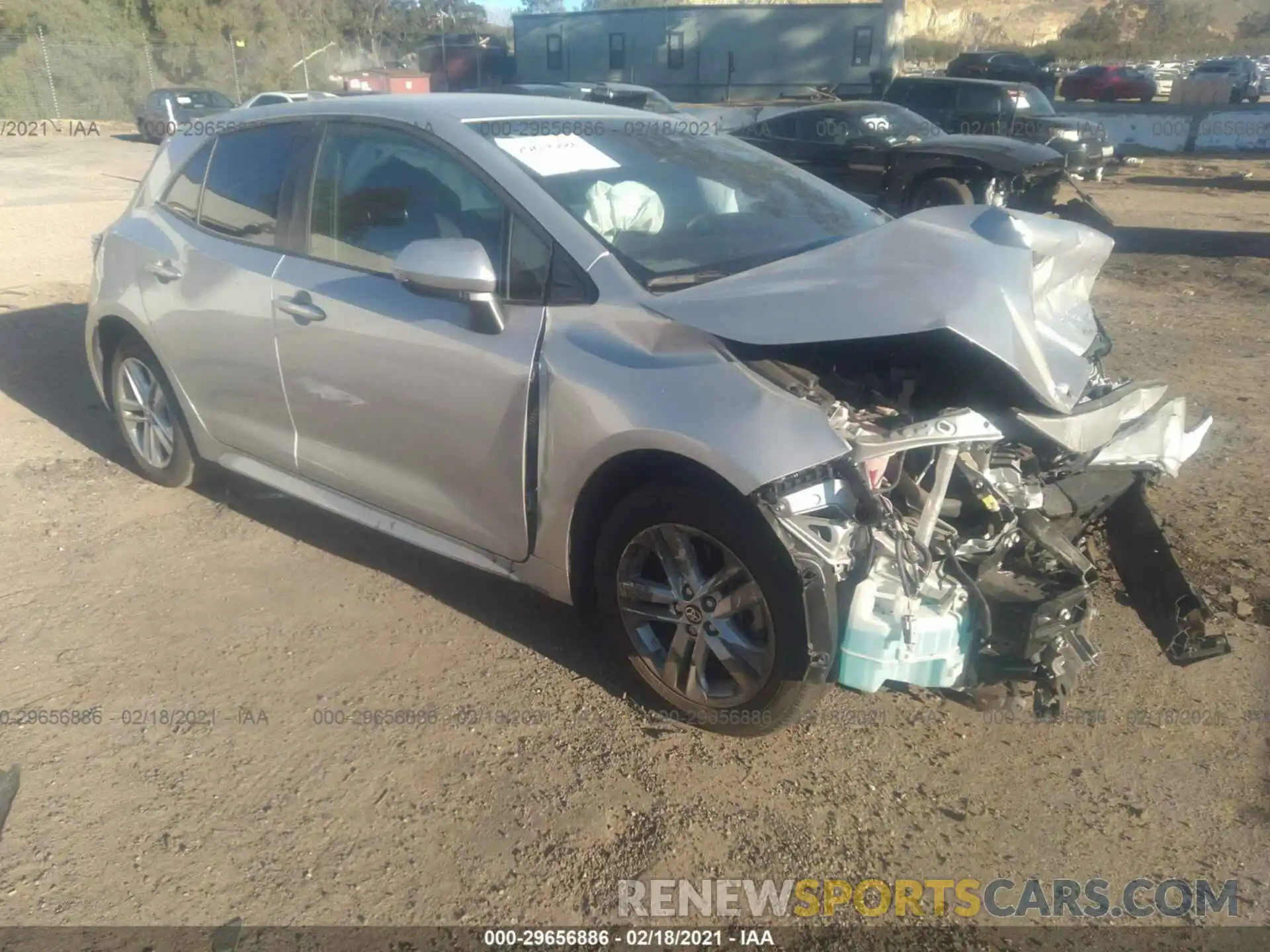 1 Photograph of a damaged car JTND4RBE4L3095339 TOYOTA COROLLA HATCHBACK 2020