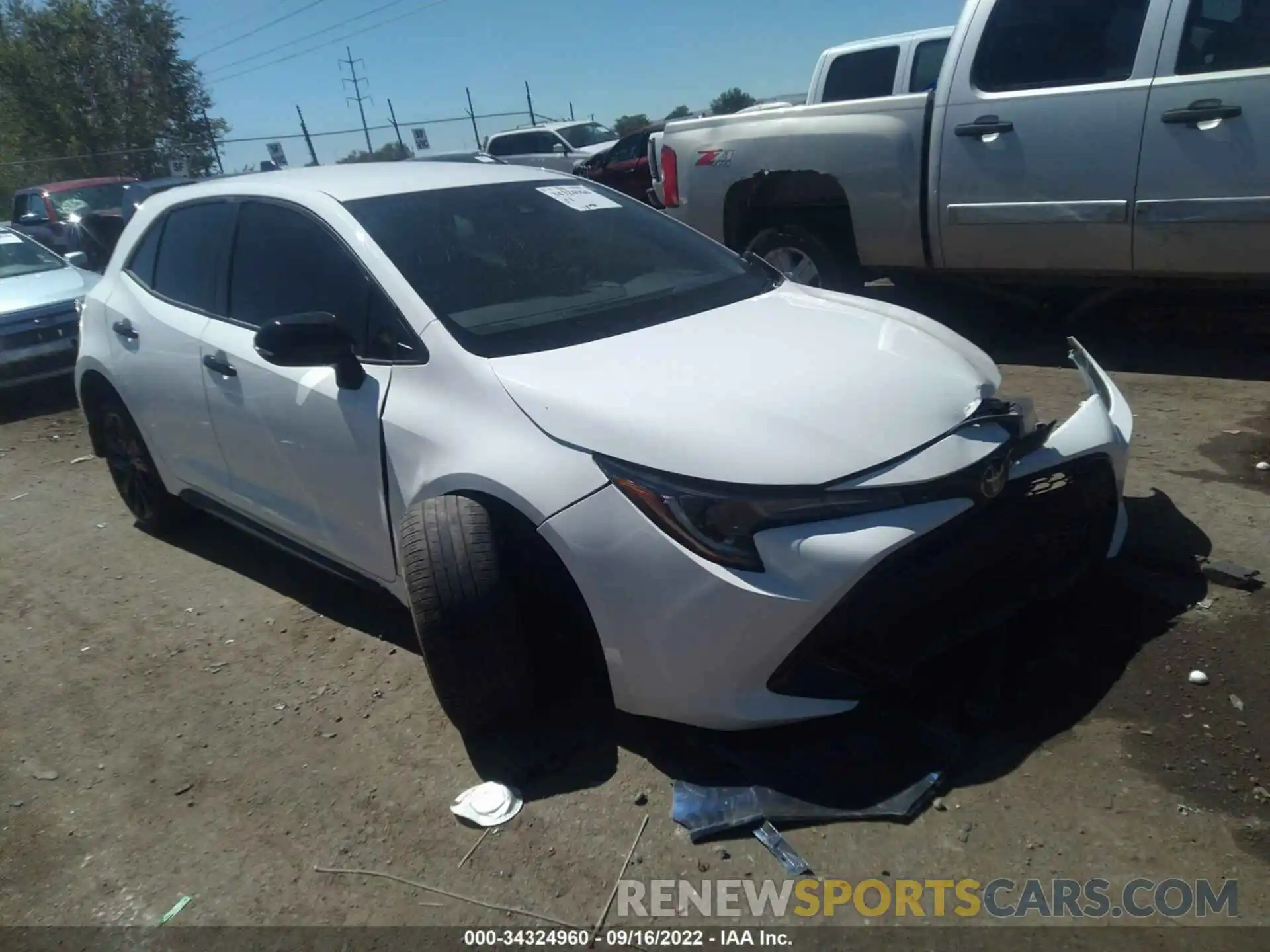 1 Photograph of a damaged car JTND4RBE4L3097530 TOYOTA COROLLA HATCHBACK 2020