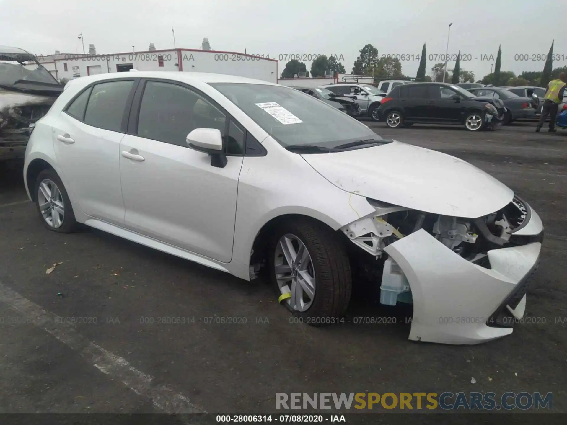 1 Photograph of a damaged car JTND4RBE5L3073530 TOYOTA COROLLA HATCHBACK 2020