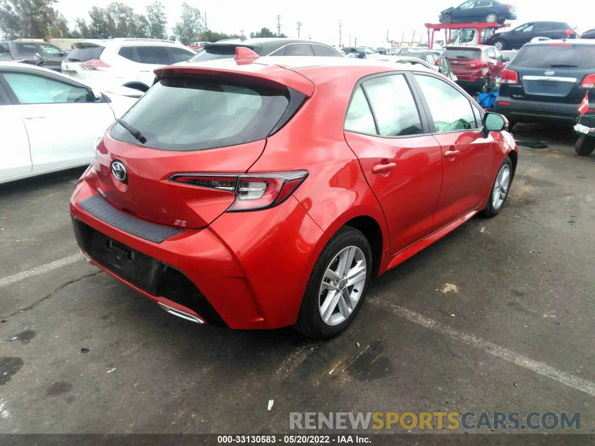 4 Photograph of a damaged car JTND4RBE6L3075044 TOYOTA COROLLA HATCHBACK 2020