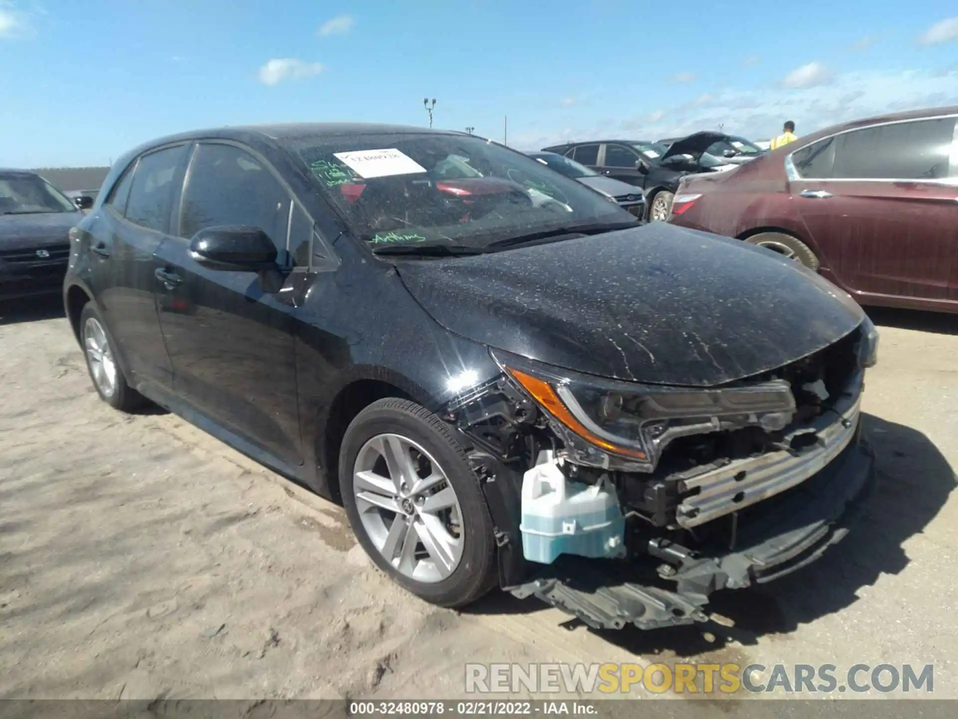 1 Photograph of a damaged car JTND4RBE7L3075182 TOYOTA COROLLA HATCHBACK 2020