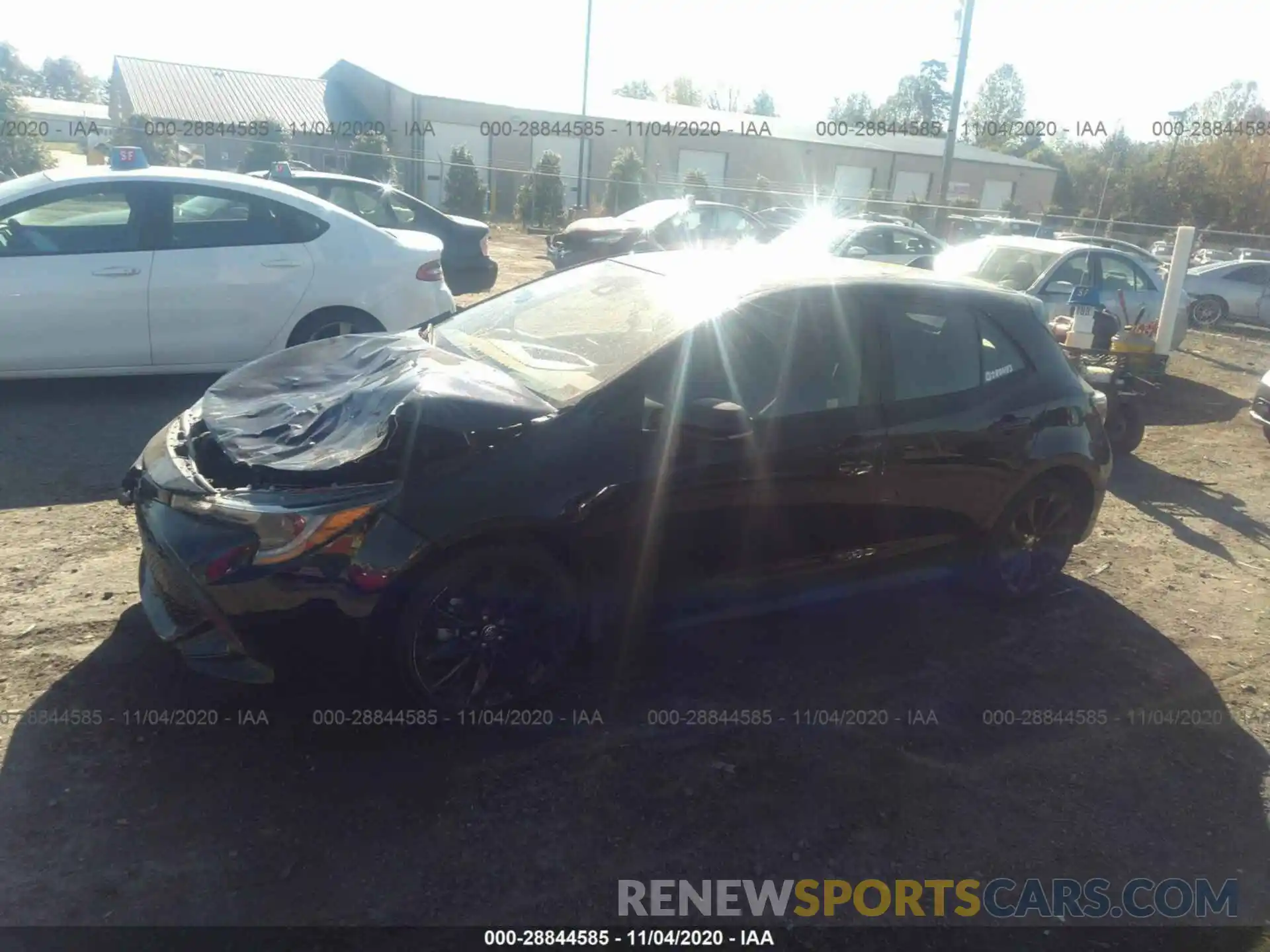 2 Photograph of a damaged car JTND4RBE7L3080866 TOYOTA COROLLA HATCHBACK 2020