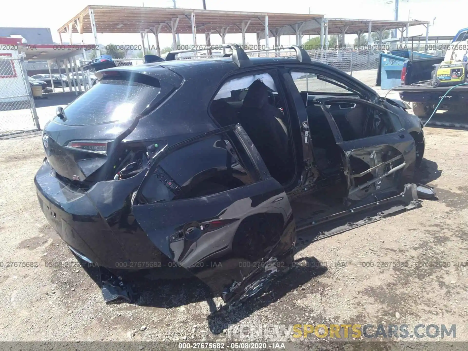 4 Фотография поврежденного автомобиля JTND4RBE8L3092105 TOYOTA COROLLA HATCHBACK 2020