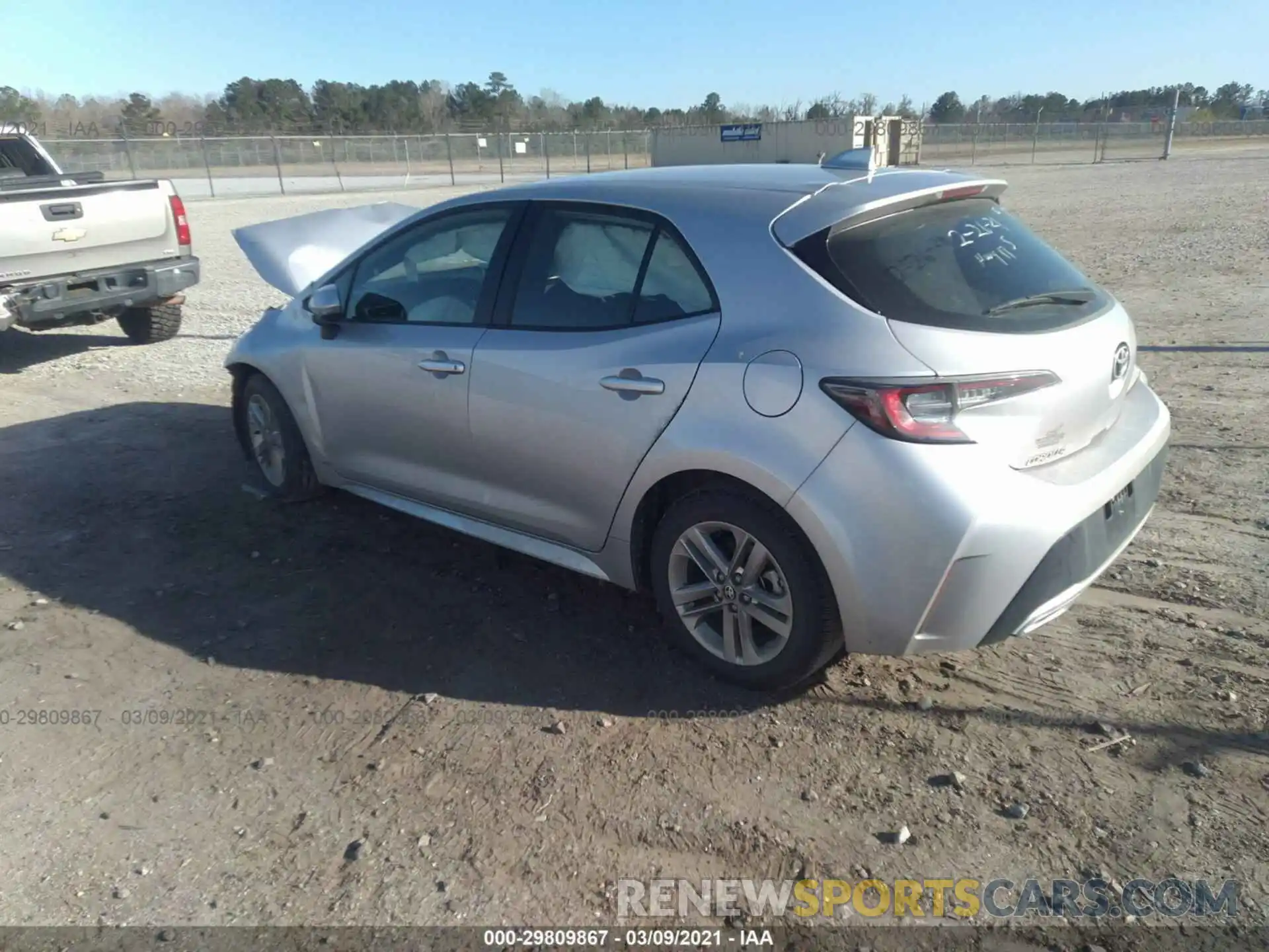 3 Photograph of a damaged car JTND4RBE8L3094811 TOYOTA COROLLA HATCHBACK 2020