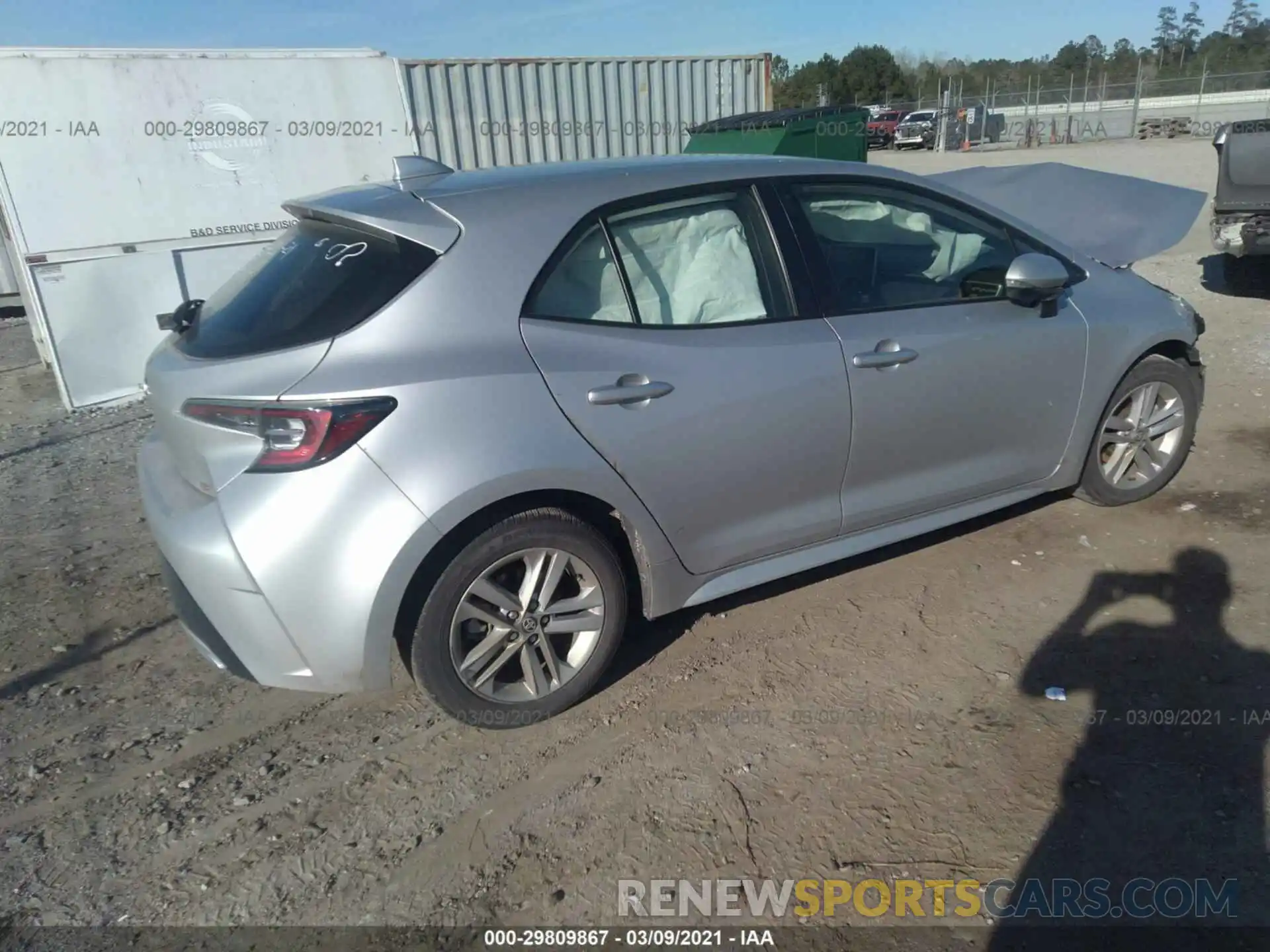 4 Photograph of a damaged car JTND4RBE8L3094811 TOYOTA COROLLA HATCHBACK 2020