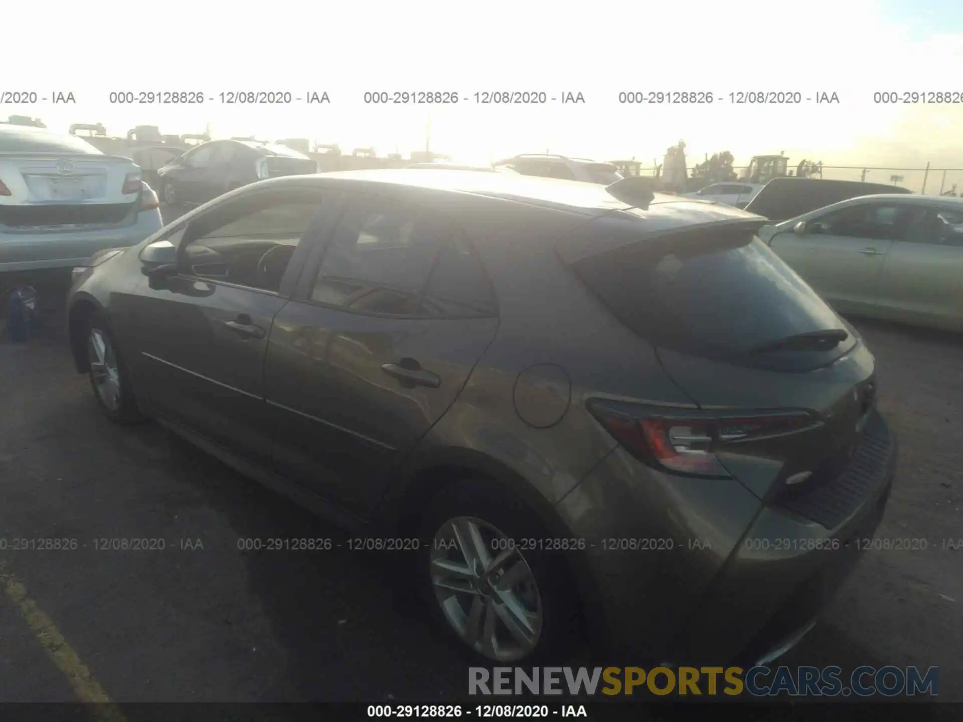 3 Photograph of a damaged car JTND4RBE9L3080741 TOYOTA COROLLA HATCHBACK 2020