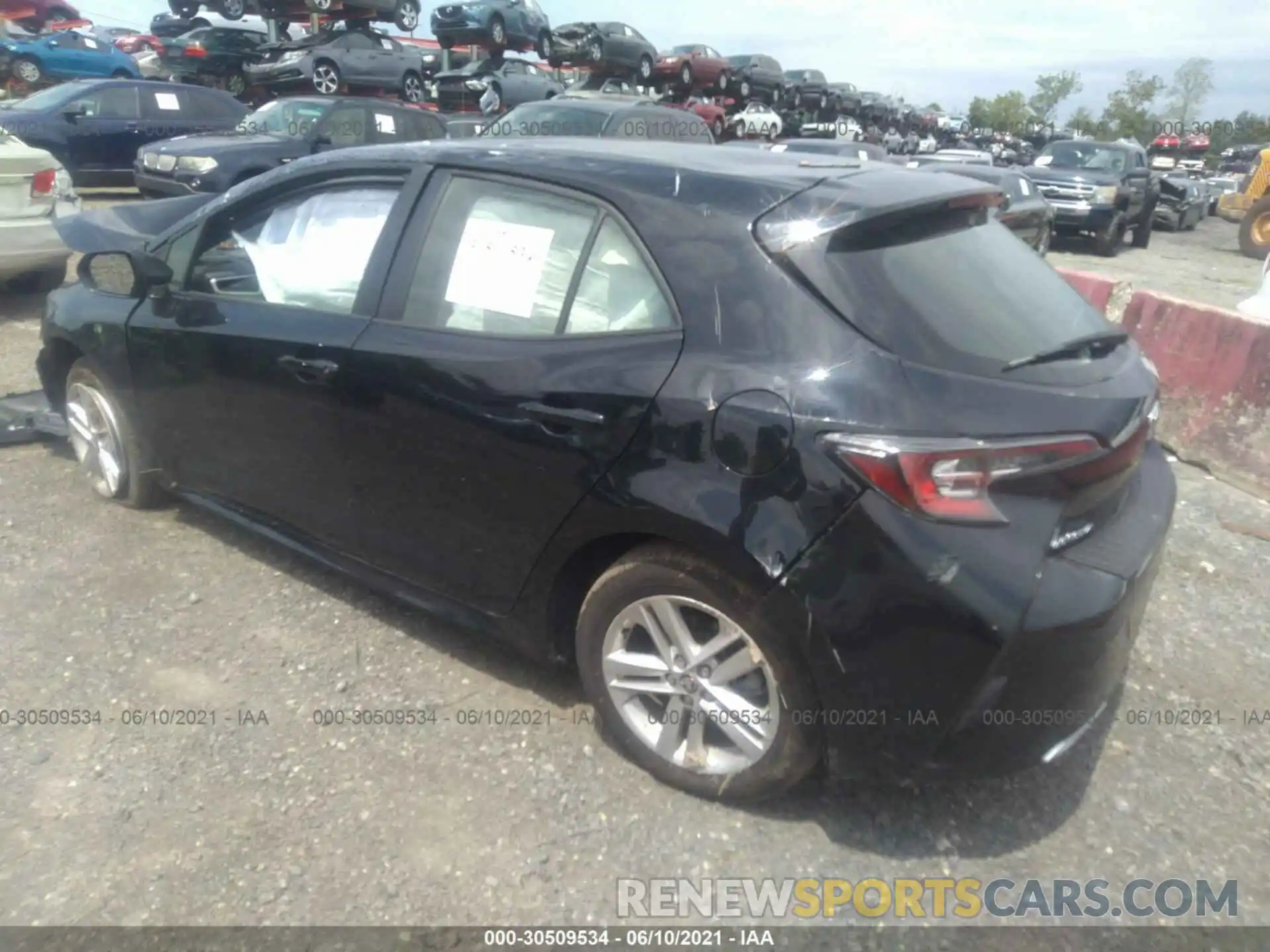 3 Photograph of a damaged car JTND4RBE9L3083302 TOYOTA COROLLA HATCHBACK 2020