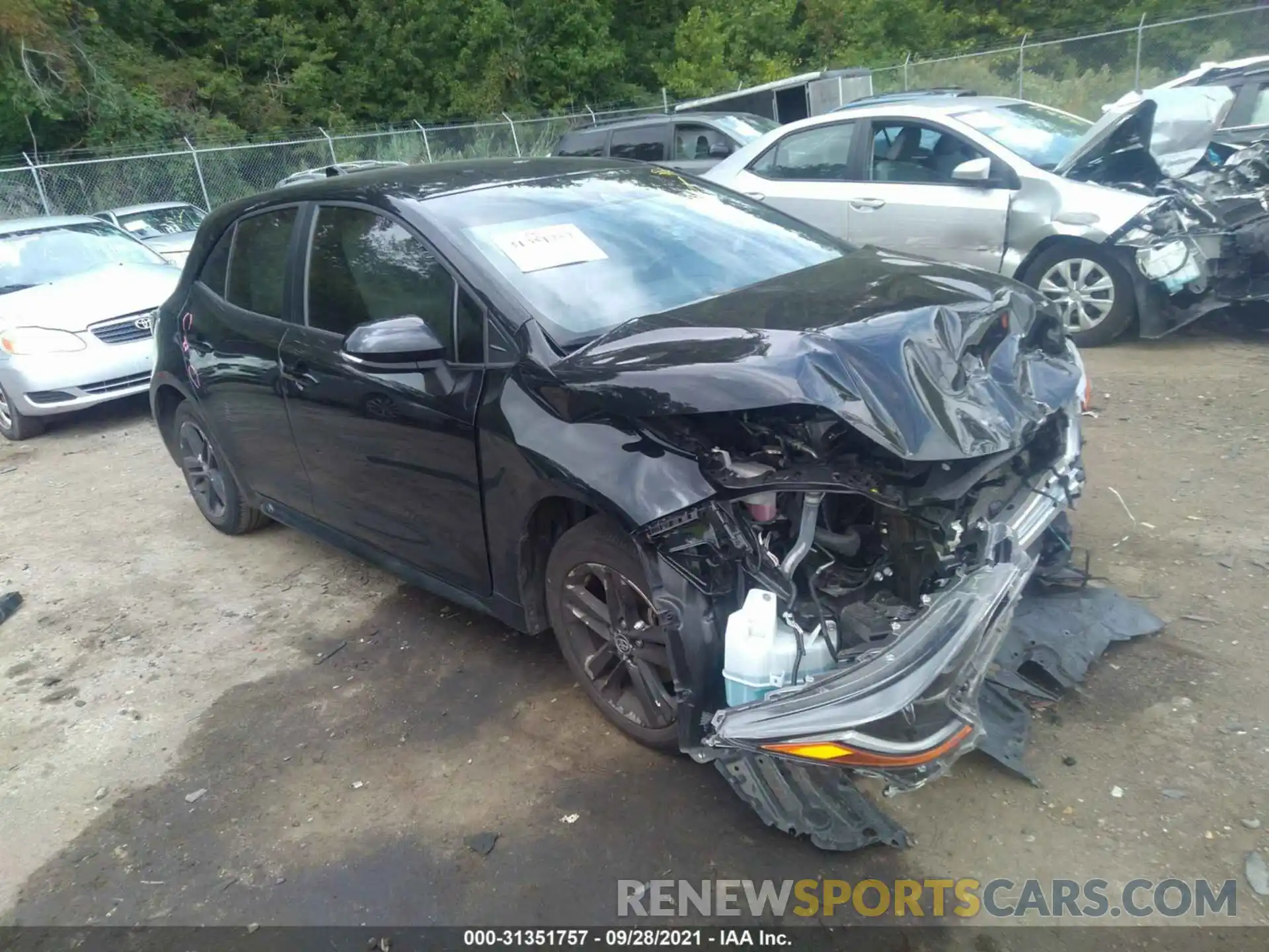 1 Photograph of a damaged car JTND4RBE9L3084174 TOYOTA COROLLA HATCHBACK 2020