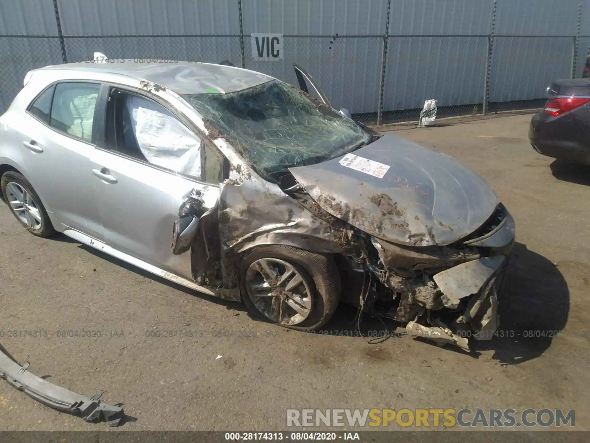 1 Photograph of a damaged car JTND4RBE9L3085129 TOYOTA COROLLA HATCHBACK 2020