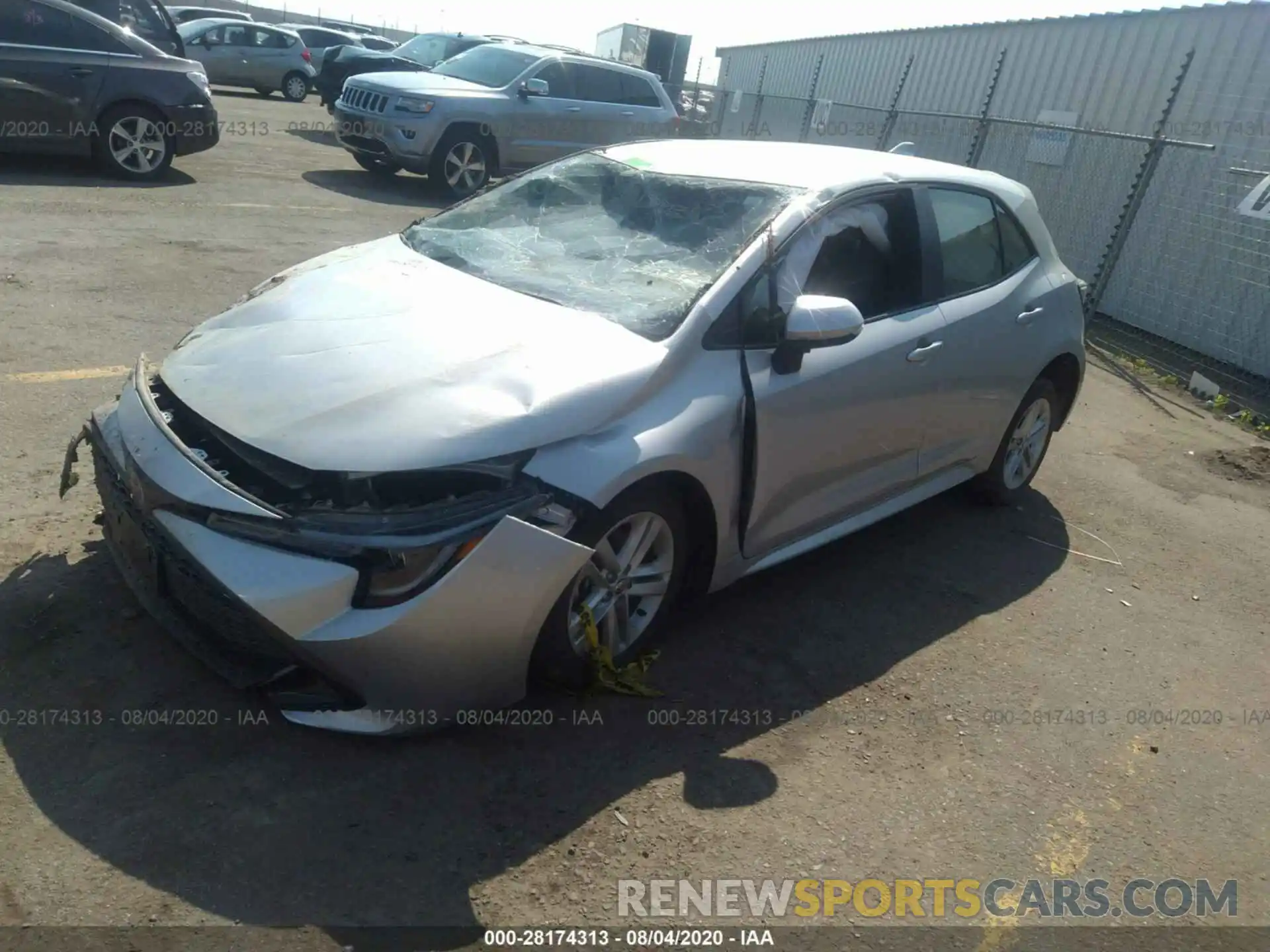 2 Photograph of a damaged car JTND4RBE9L3085129 TOYOTA COROLLA HATCHBACK 2020