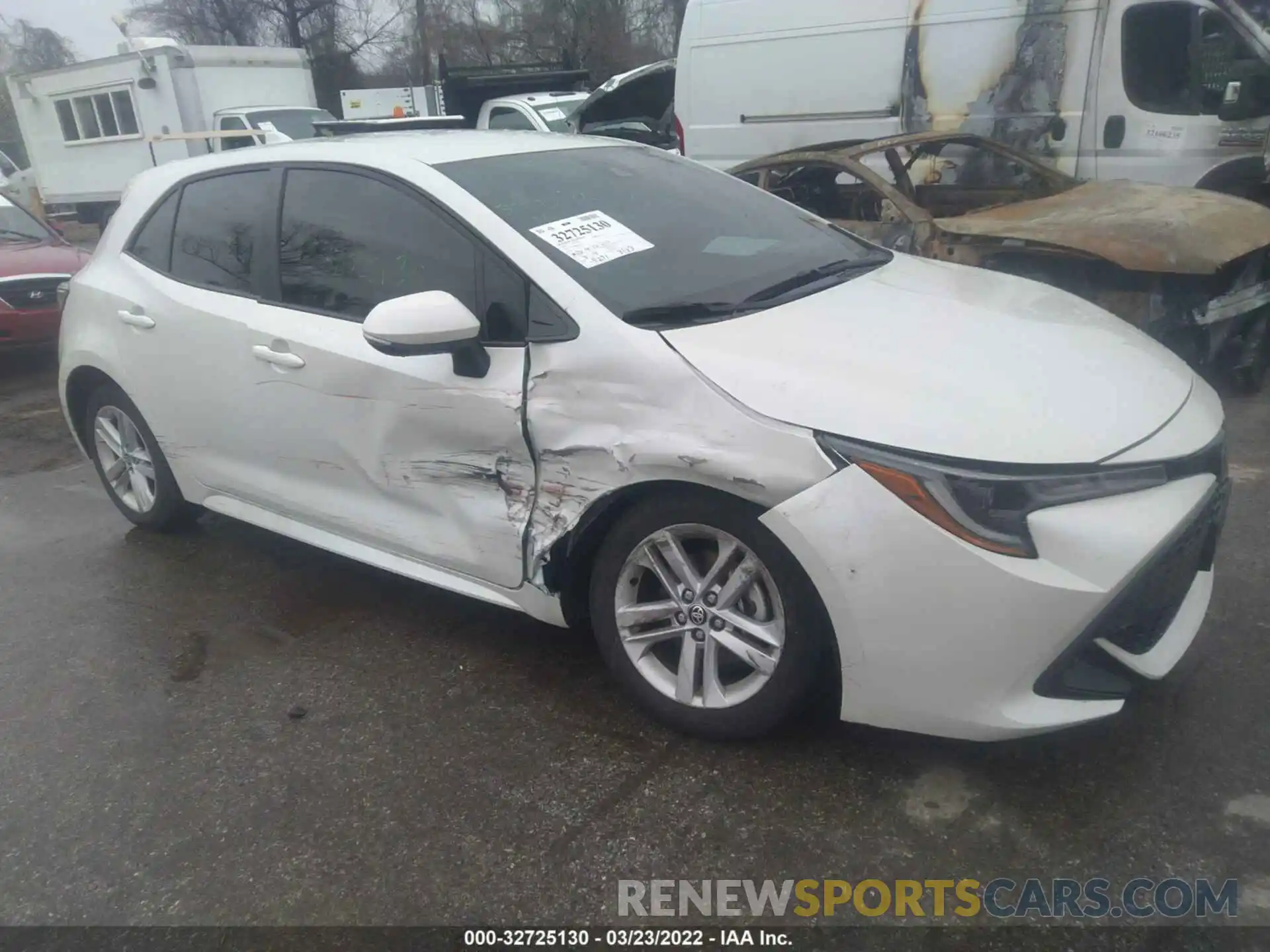 1 Photograph of a damaged car JTND4RBE9L3089729 TOYOTA COROLLA HATCHBACK 2020