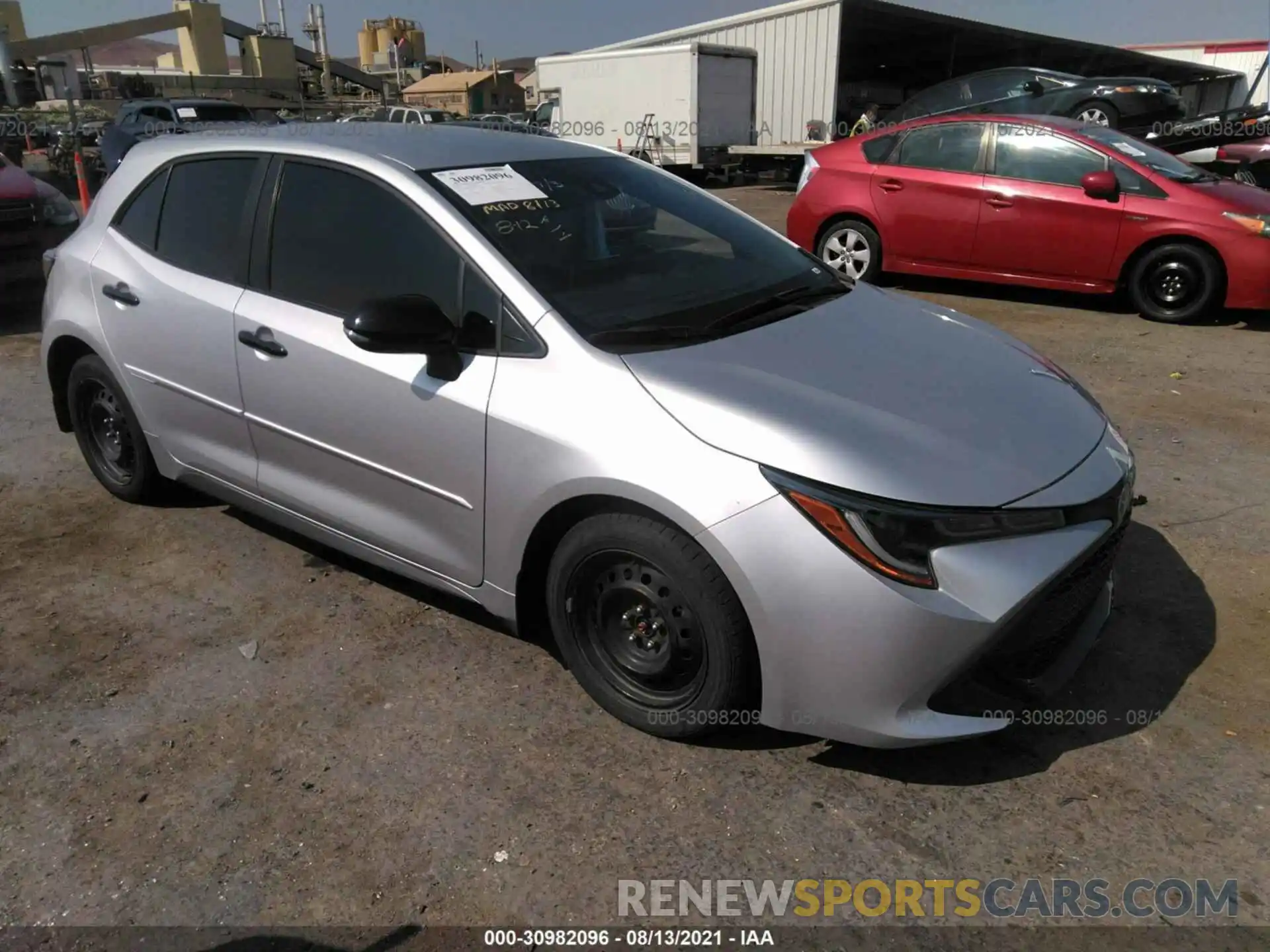 1 Photograph of a damaged car JTND4RBE9L3096132 TOYOTA COROLLA HATCHBACK 2020