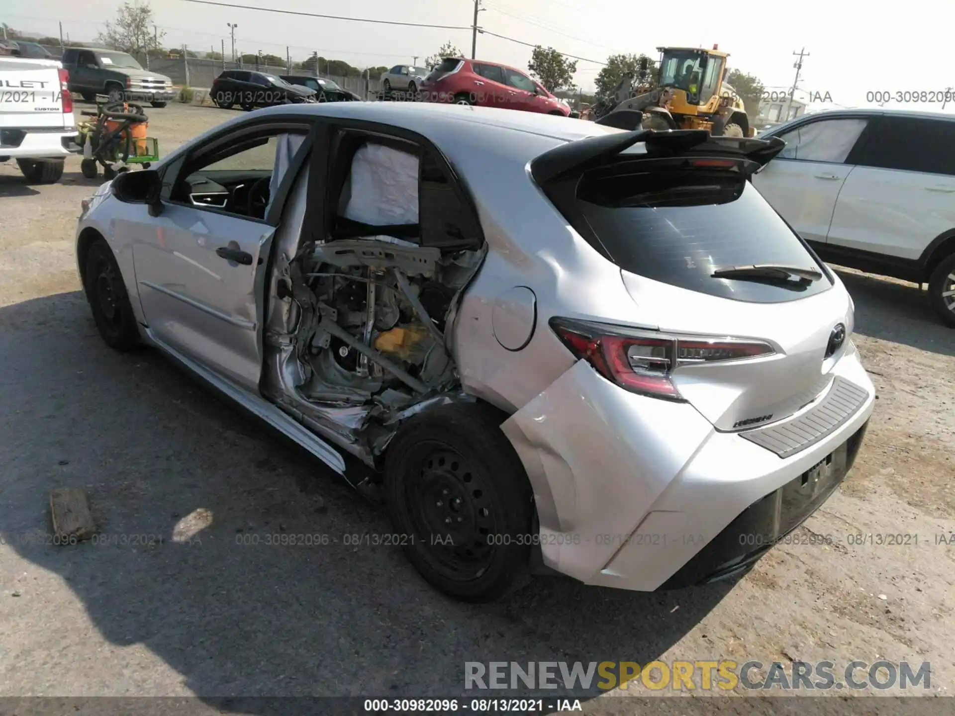 3 Photograph of a damaged car JTND4RBE9L3096132 TOYOTA COROLLA HATCHBACK 2020