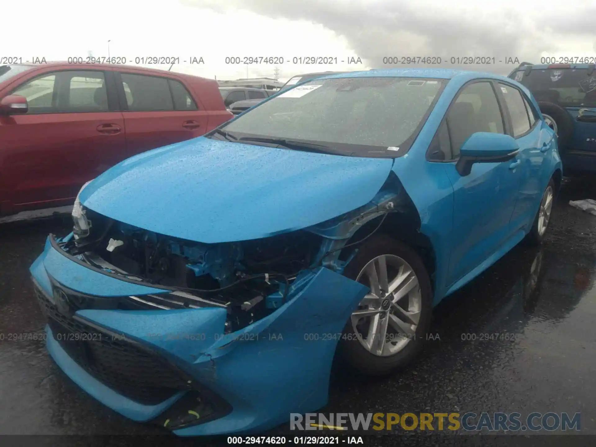 2 Photograph of a damaged car JTND4RBEXL3086483 TOYOTA COROLLA HATCHBACK 2020