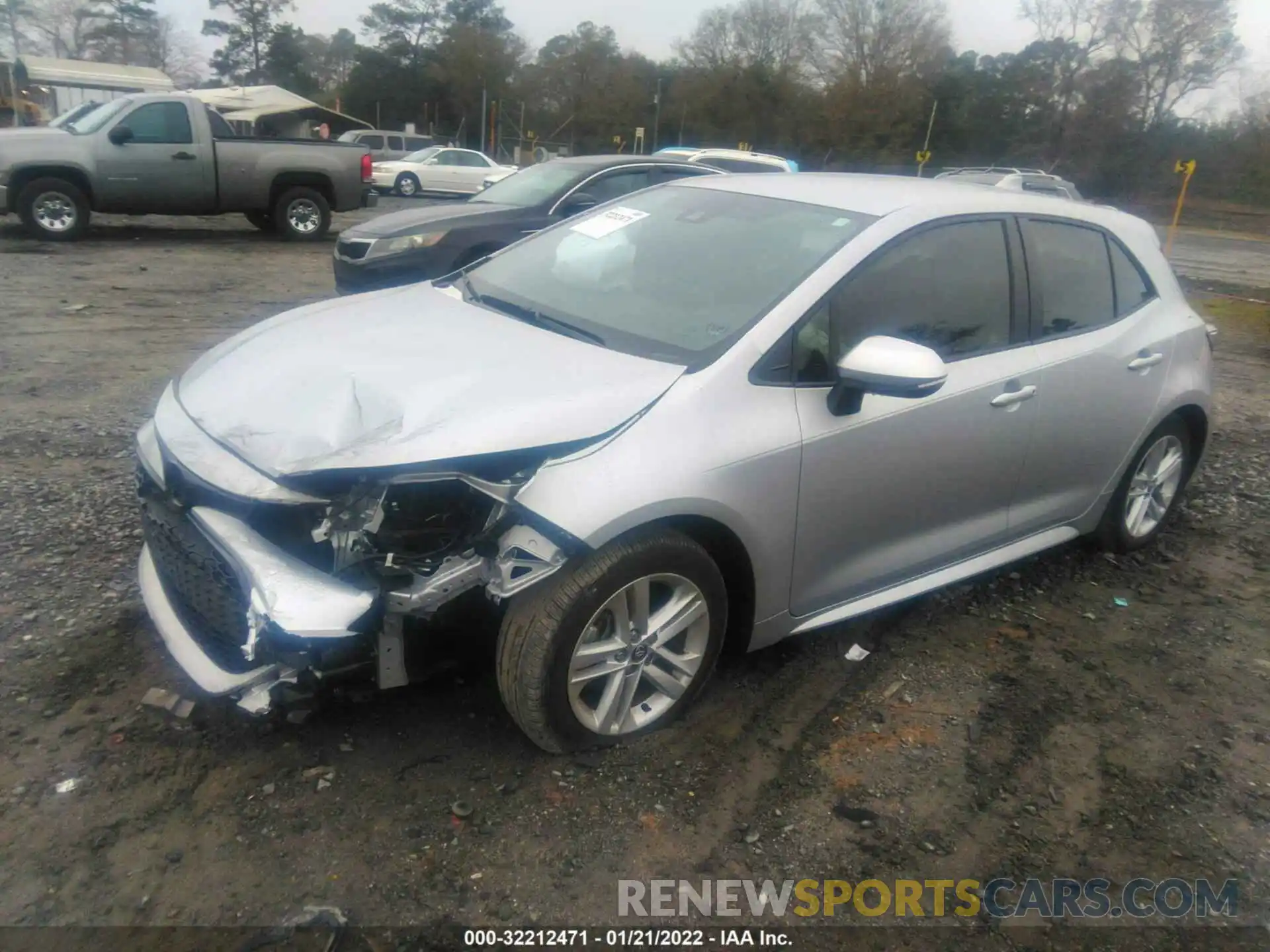 2 Photograph of a damaged car JTND4RBEXL3093157 TOYOTA COROLLA HATCHBACK 2020