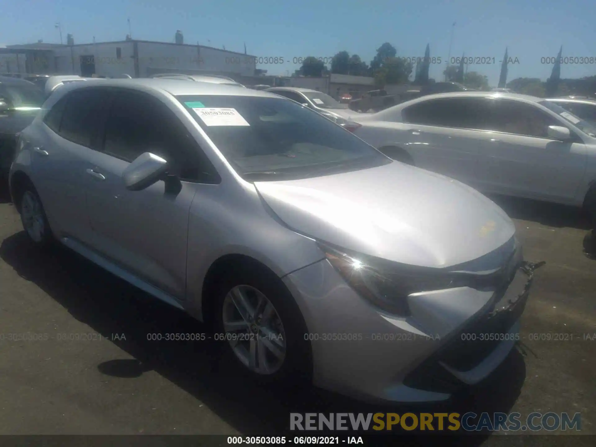 1 Photograph of a damaged car JTND4RBEXL3093577 TOYOTA COROLLA HATCHBACK 2020