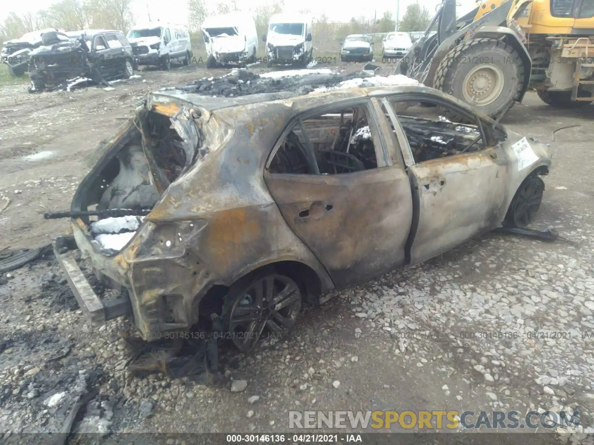 4 Фотография поврежденного автомобиля JTND4RBEXL3095541 TOYOTA COROLLA HATCHBACK 2020
