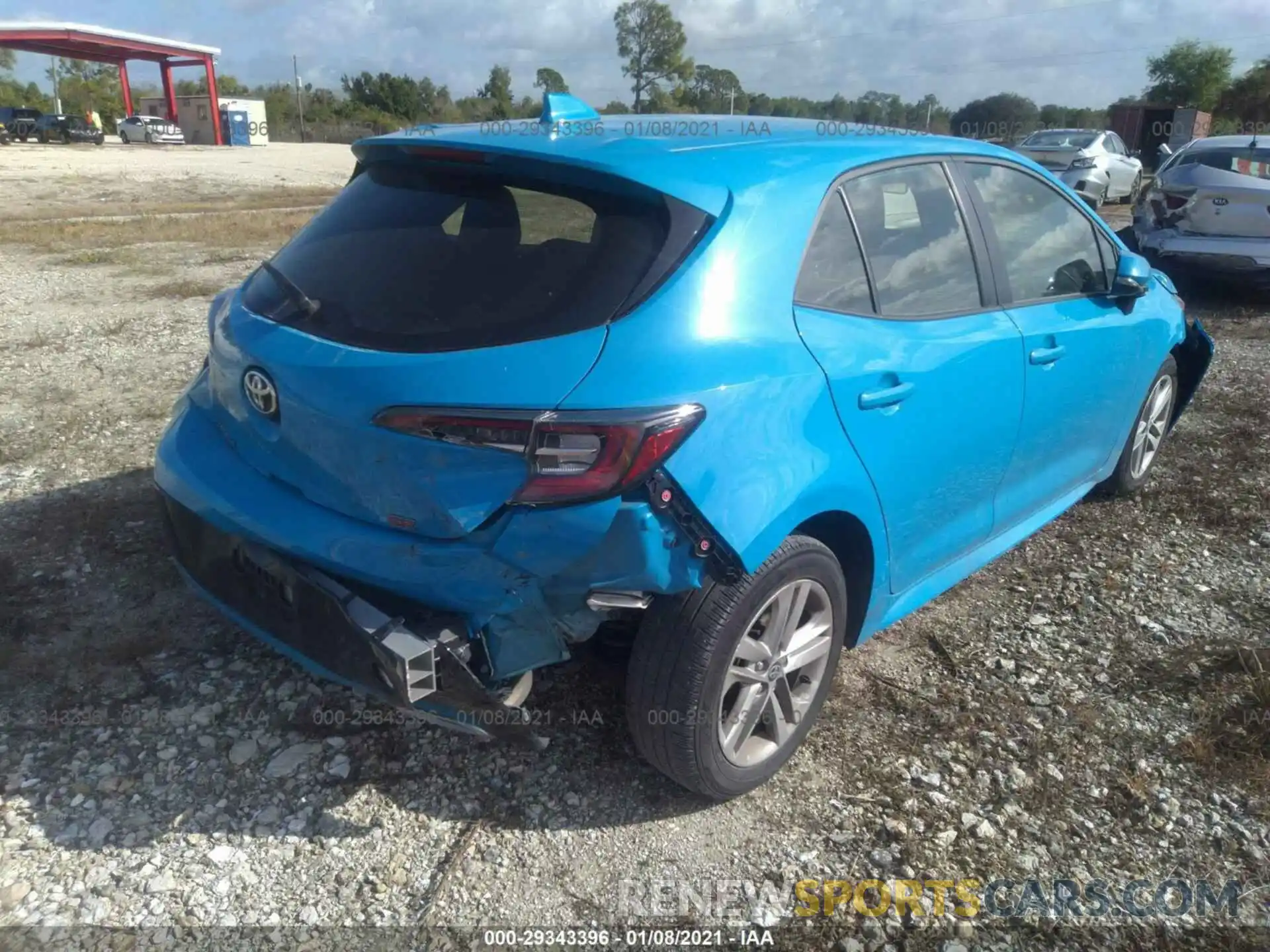 4 Photograph of a damaged car JTND4RBEXL3100933 TOYOTA COROLLA HATCHBACK 2020
