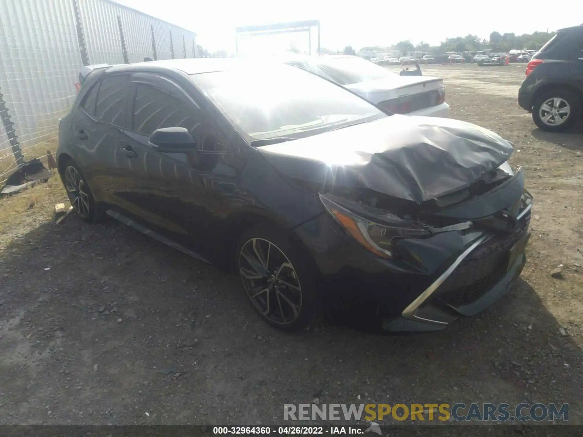 1 Photograph of a damaged car JTNA4MBE3M3105771 TOYOTA COROLLA HATCHBACK 2021