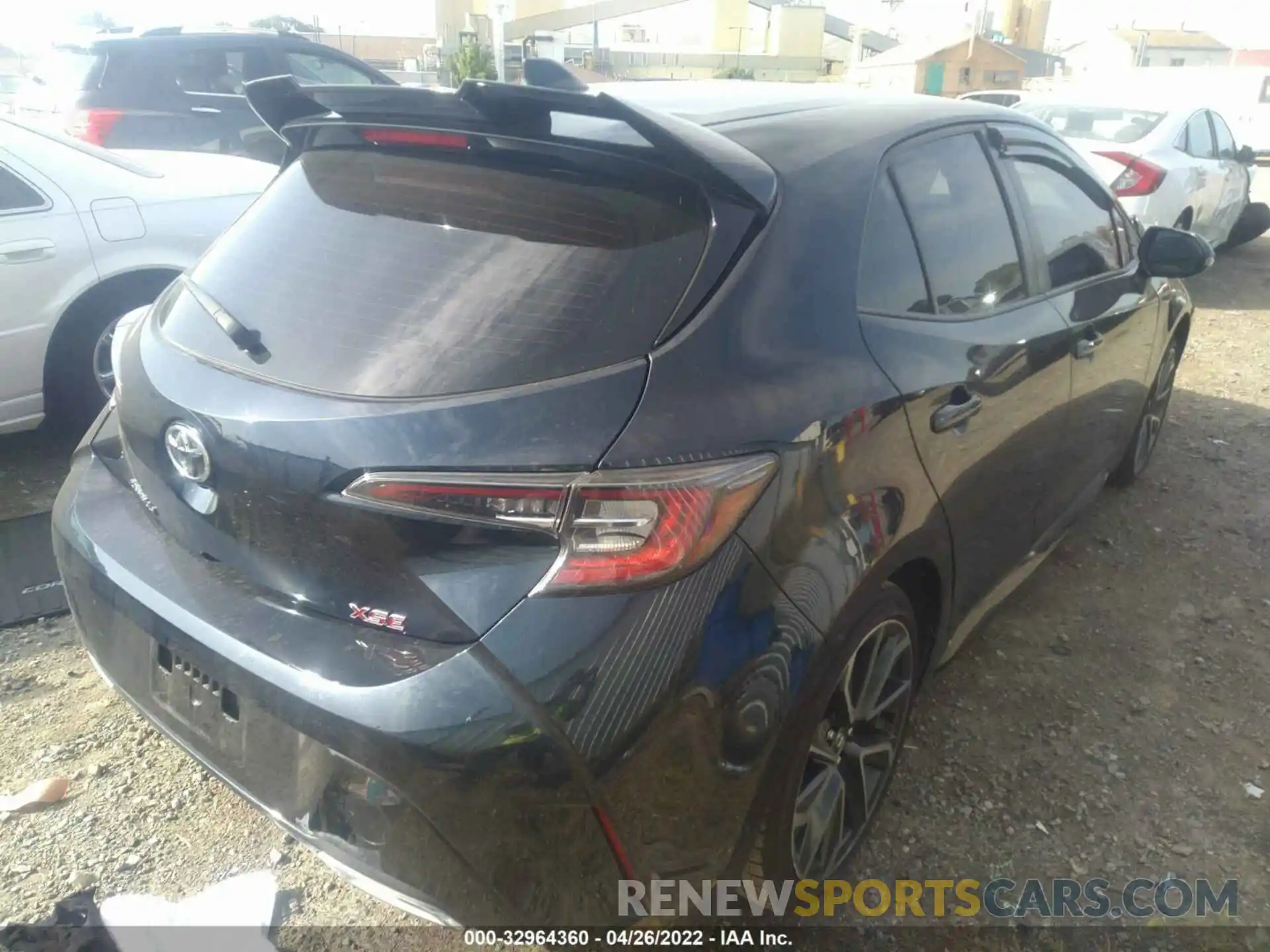 3 Photograph of a damaged car JTNA4MBE3M3105771 TOYOTA COROLLA HATCHBACK 2021