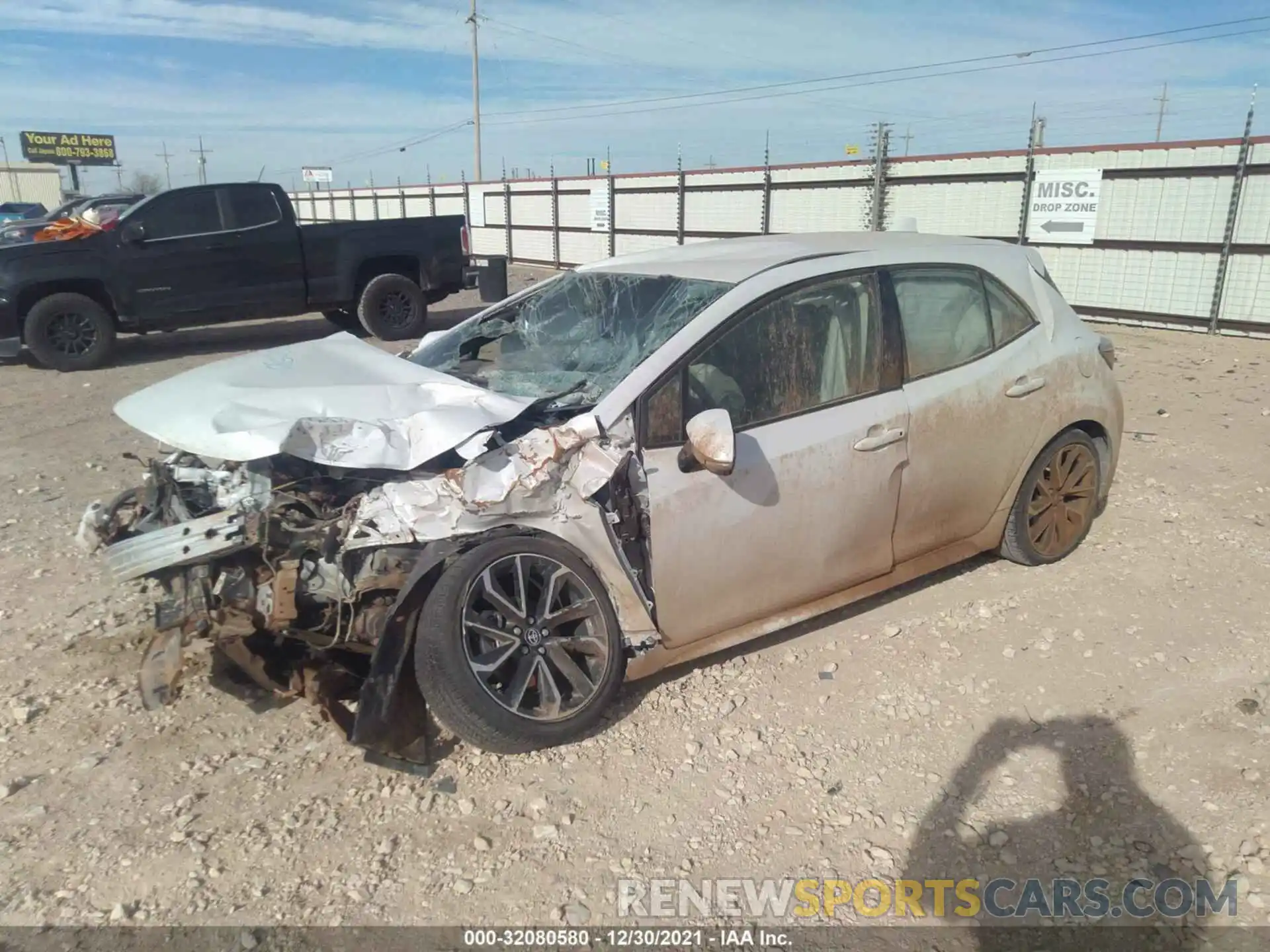 2 Photograph of a damaged car JTNA4MBE3M3107181 TOYOTA COROLLA HATCHBACK 2021