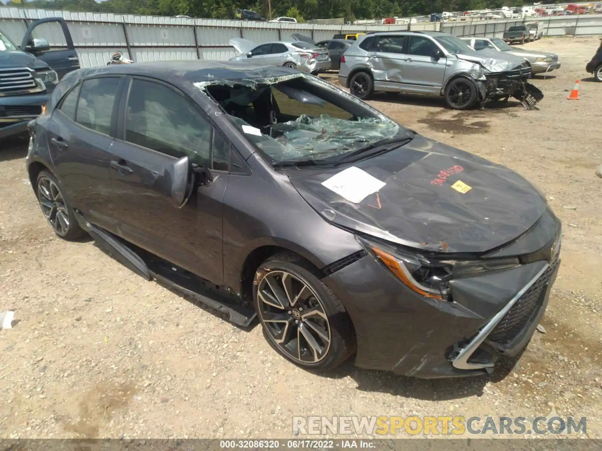 1 Photograph of a damaged car JTNA4MBE3M3140066 TOYOTA COROLLA HATCHBACK 2021