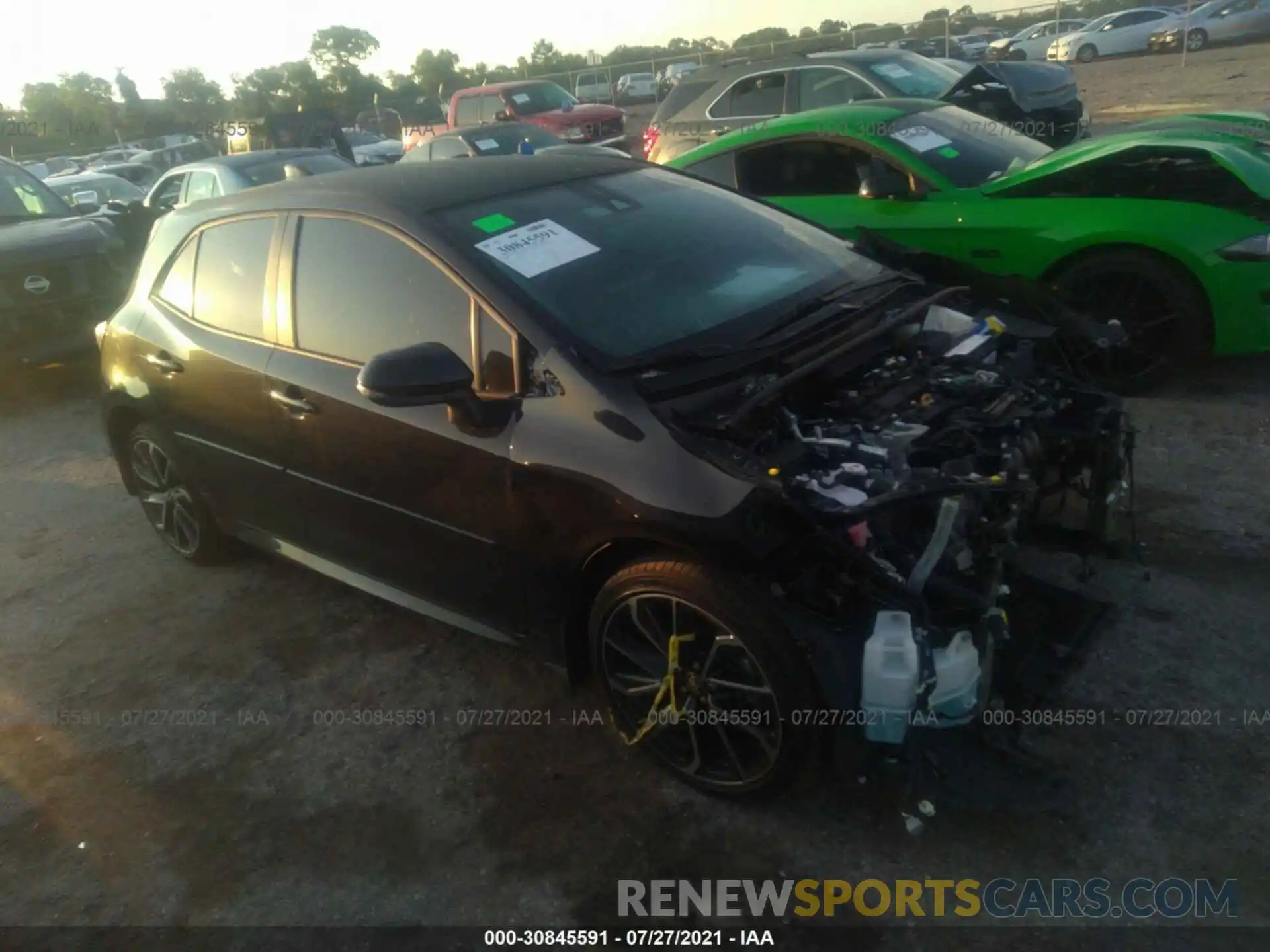 1 Photograph of a damaged car JTNA4MBE6M3123519 TOYOTA COROLLA HATCHBACK 2021