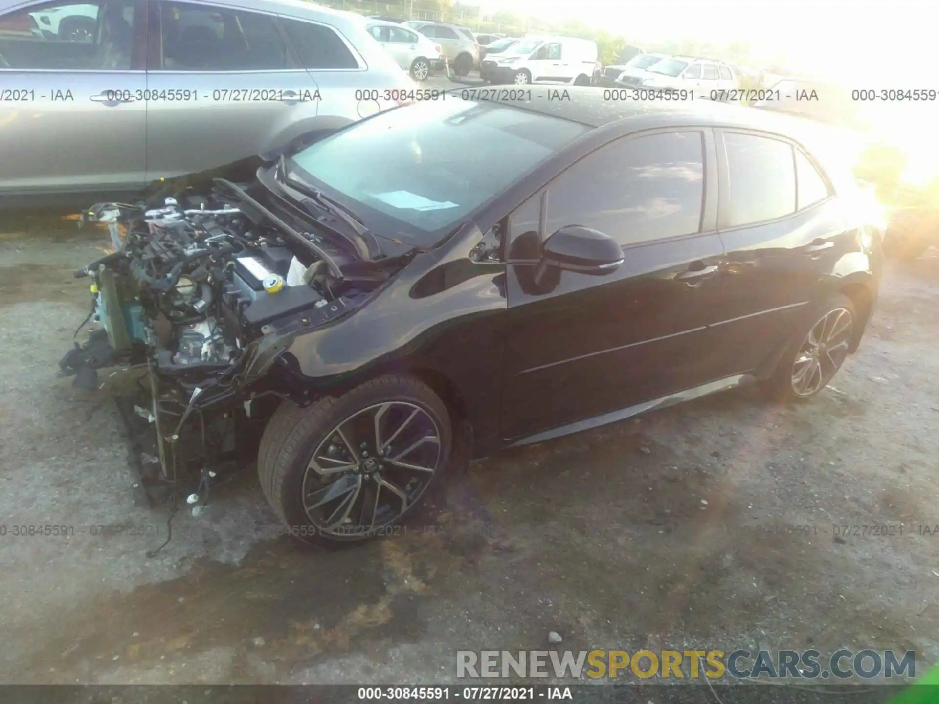 2 Photograph of a damaged car JTNA4MBE6M3123519 TOYOTA COROLLA HATCHBACK 2021